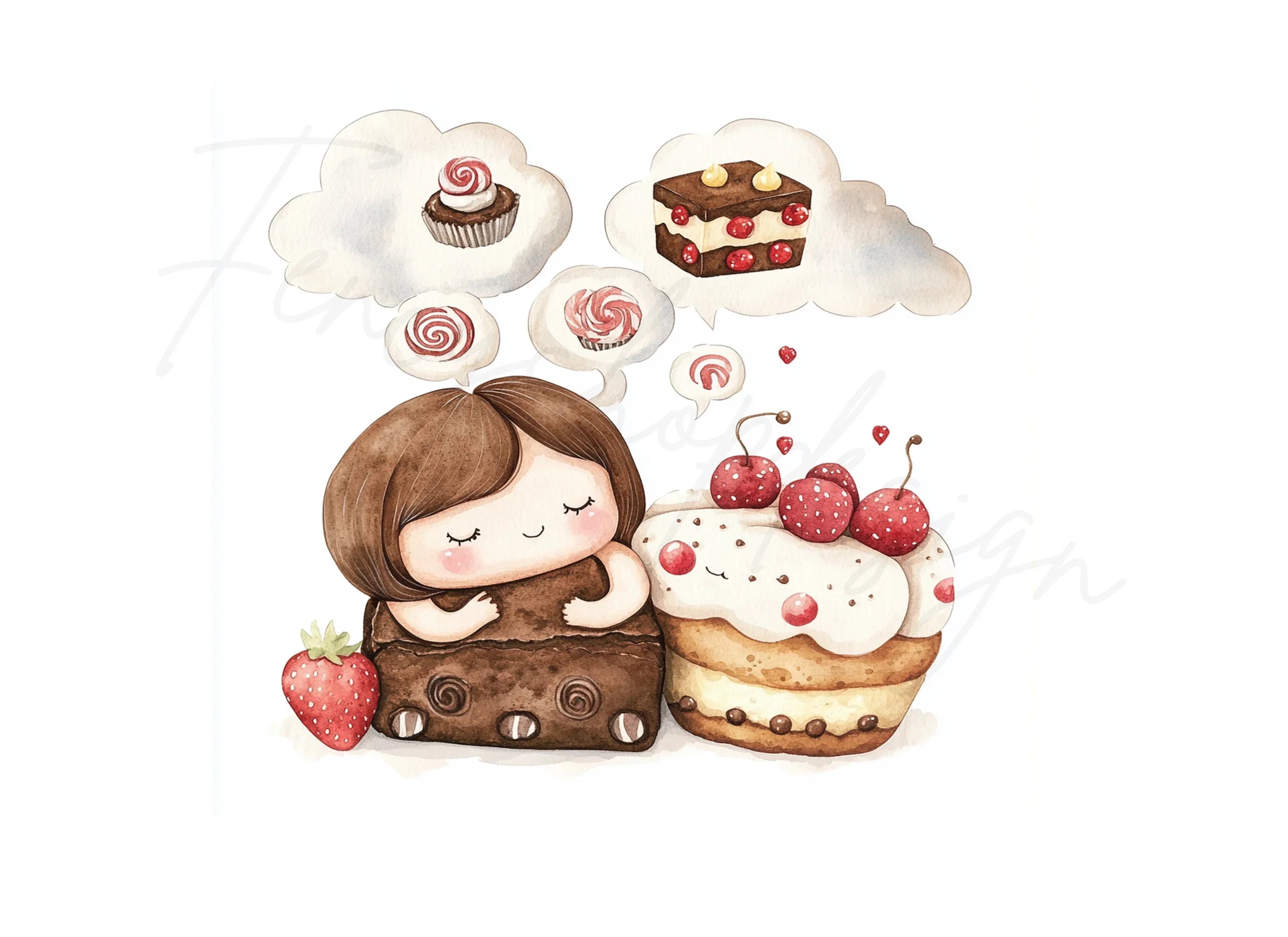 Sweet Dreams Dessert Clipart Bundle
