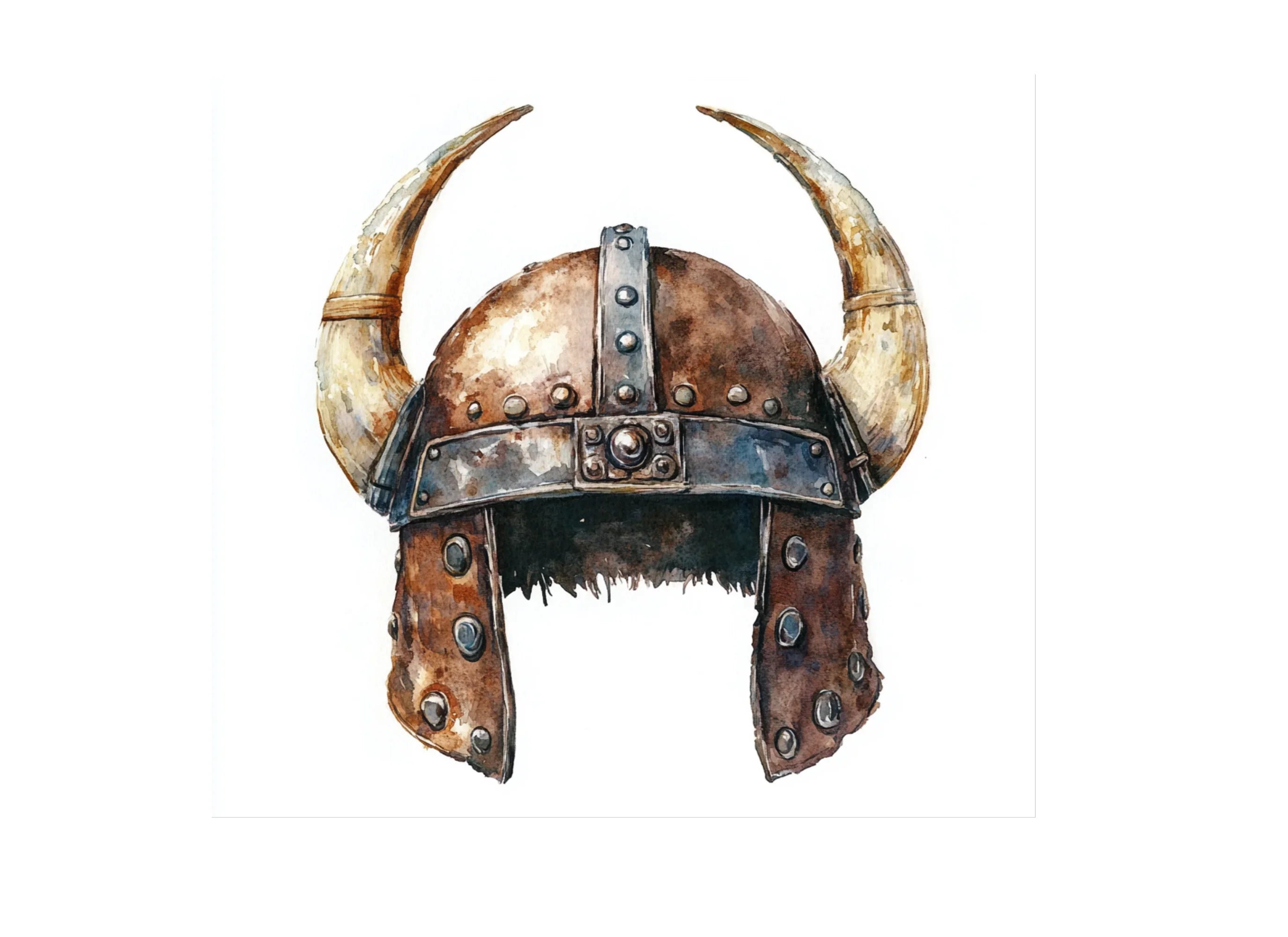 Viking Helmets Clipart Bundle