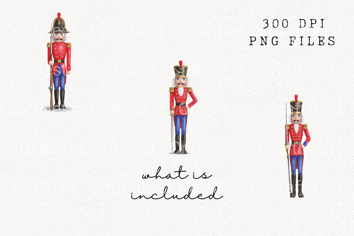Nutcracker Soldier Clipart Bundle