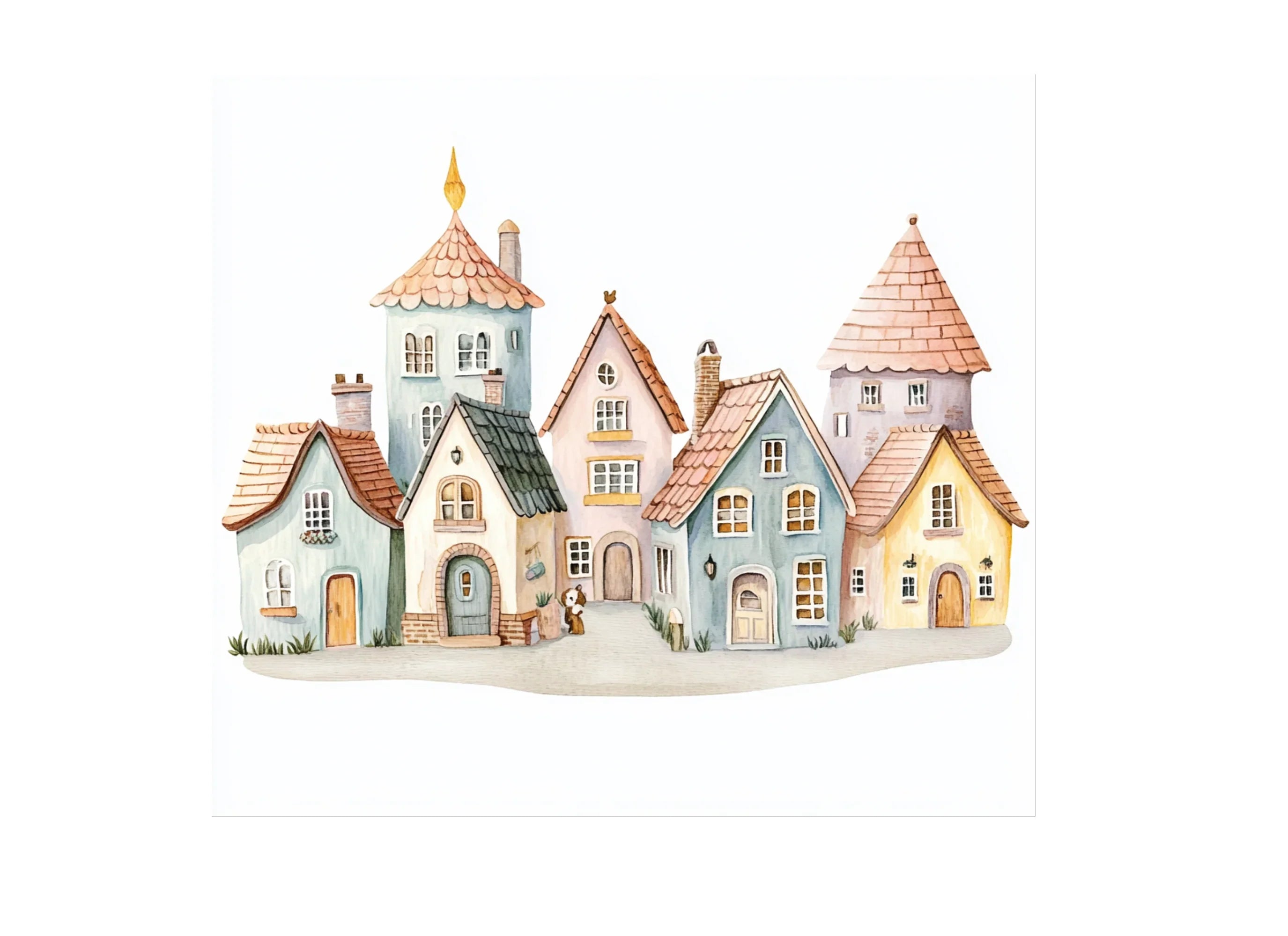 European Village Clipart Bundle