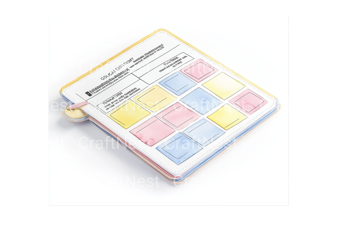 Notebook With Colorful Sticky Notes Clipart Planner
