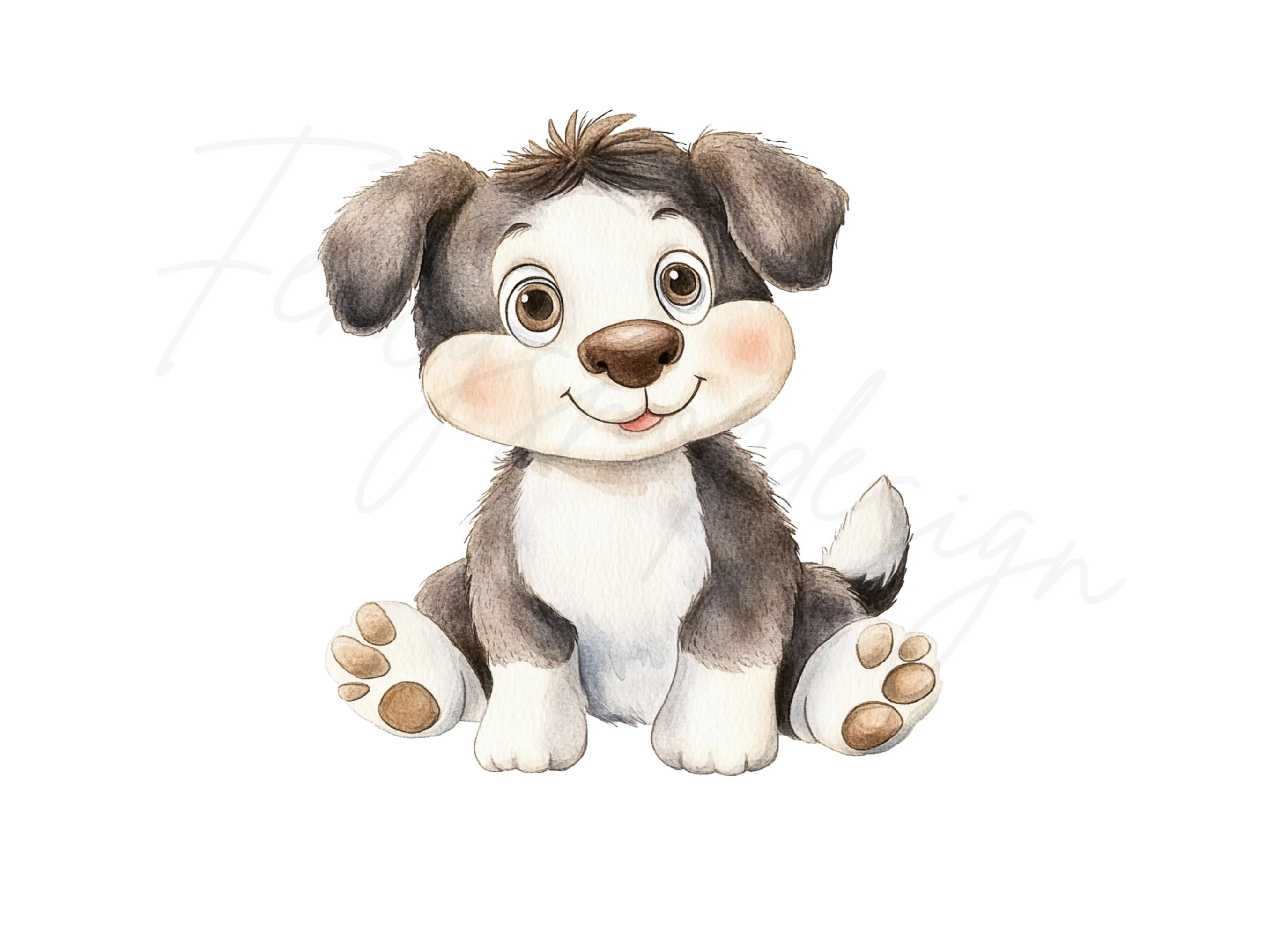 Cute Puppy Clipart Bundle