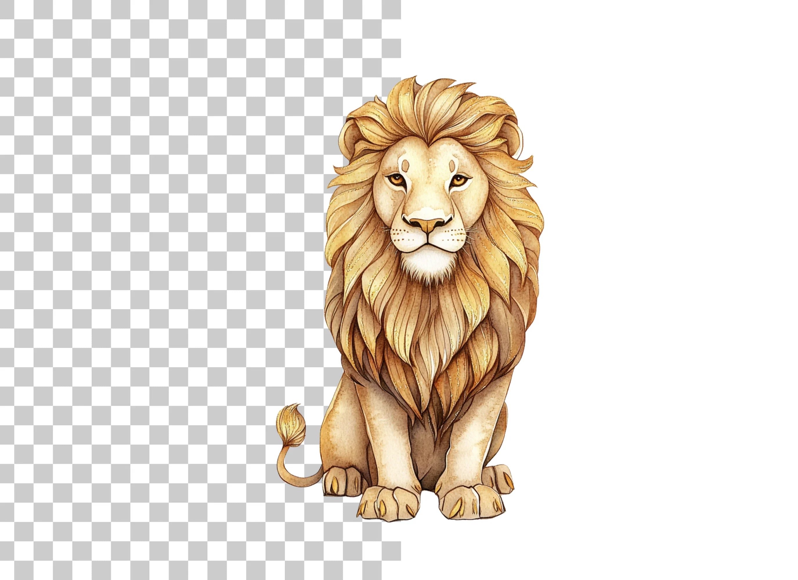 Majestic Lion Clipart Bundle