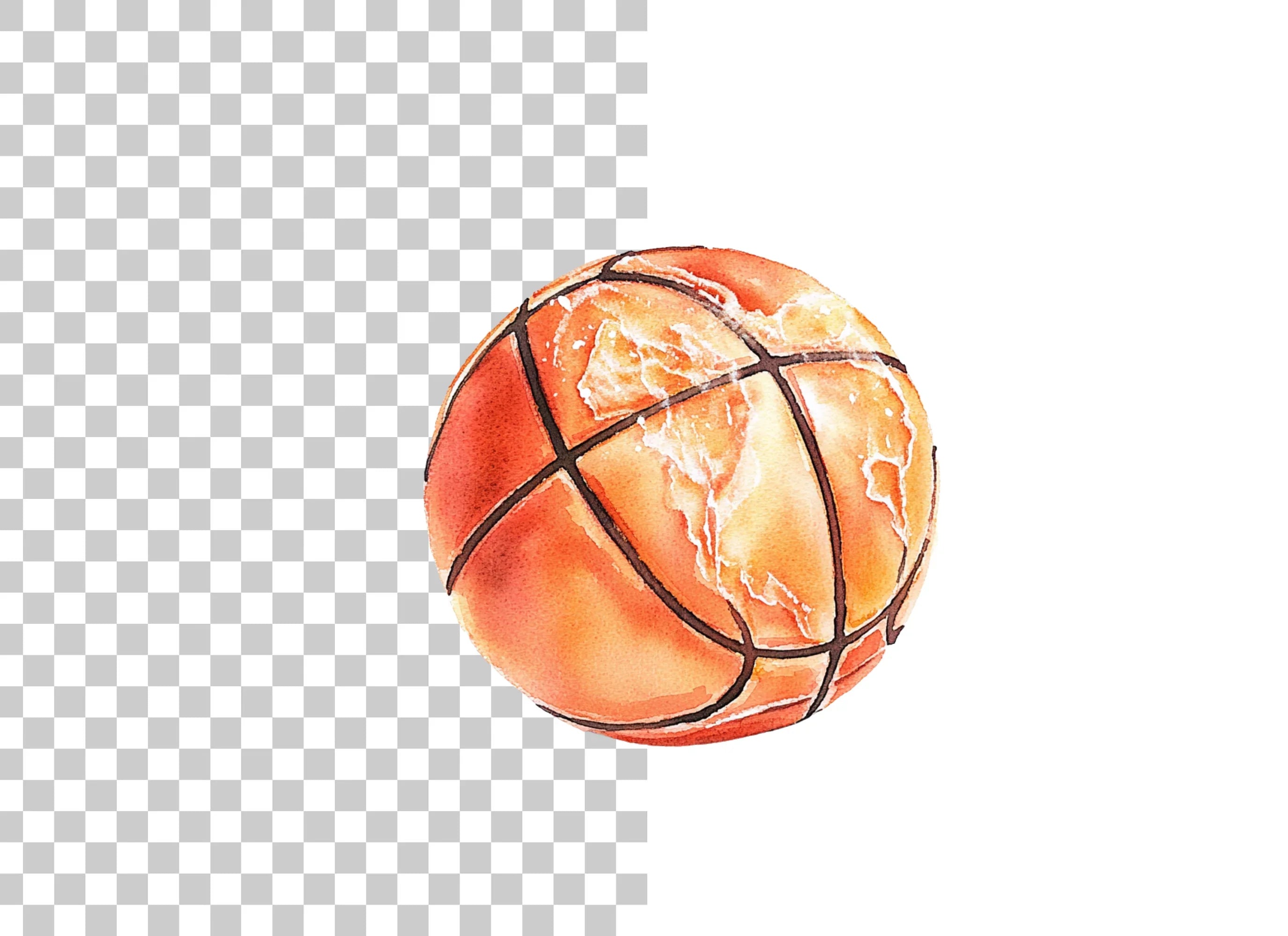 Basketball Splashes Clipart Bundle