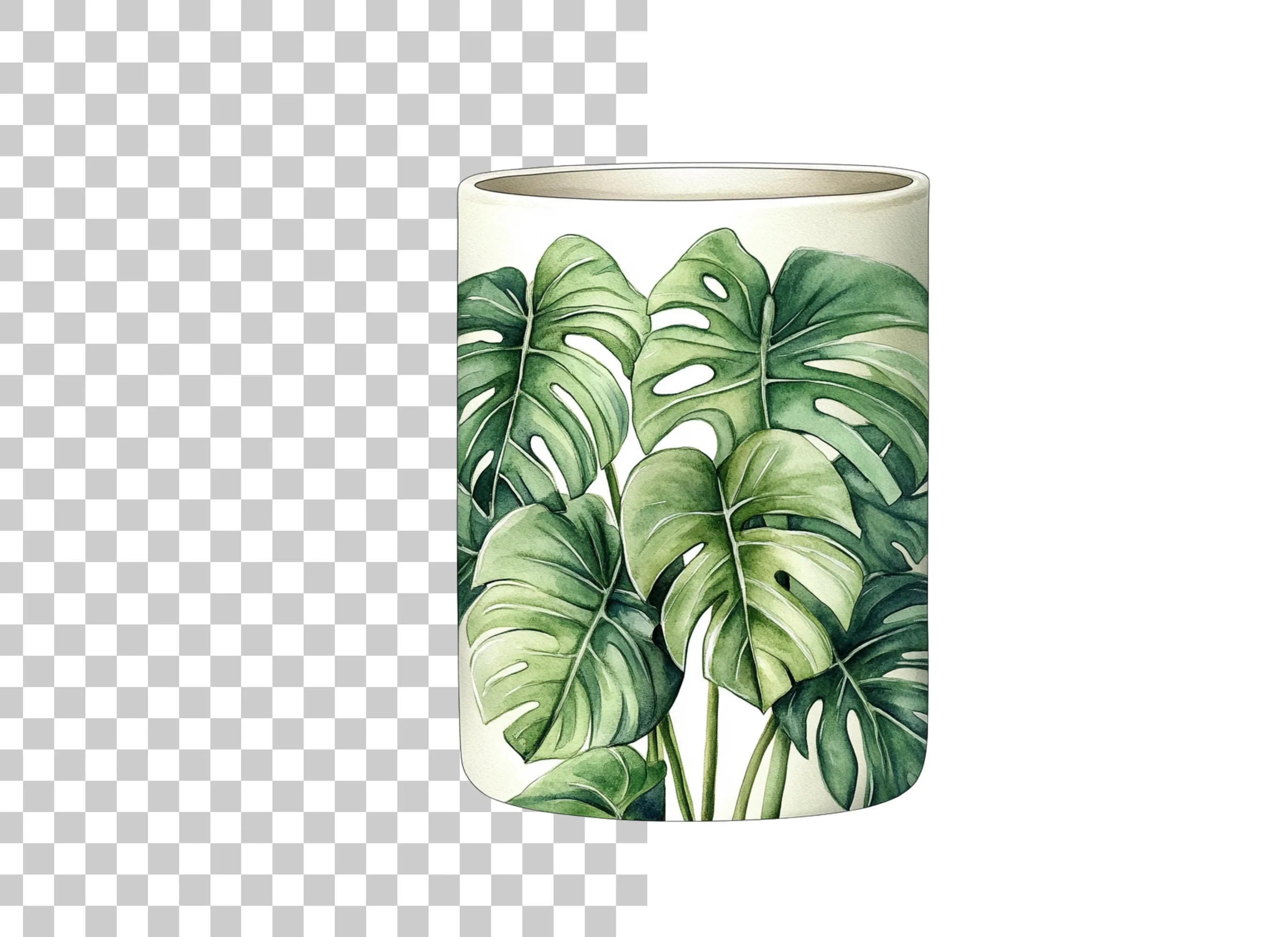 Monstera Leaves Tropical Clipart Bundle