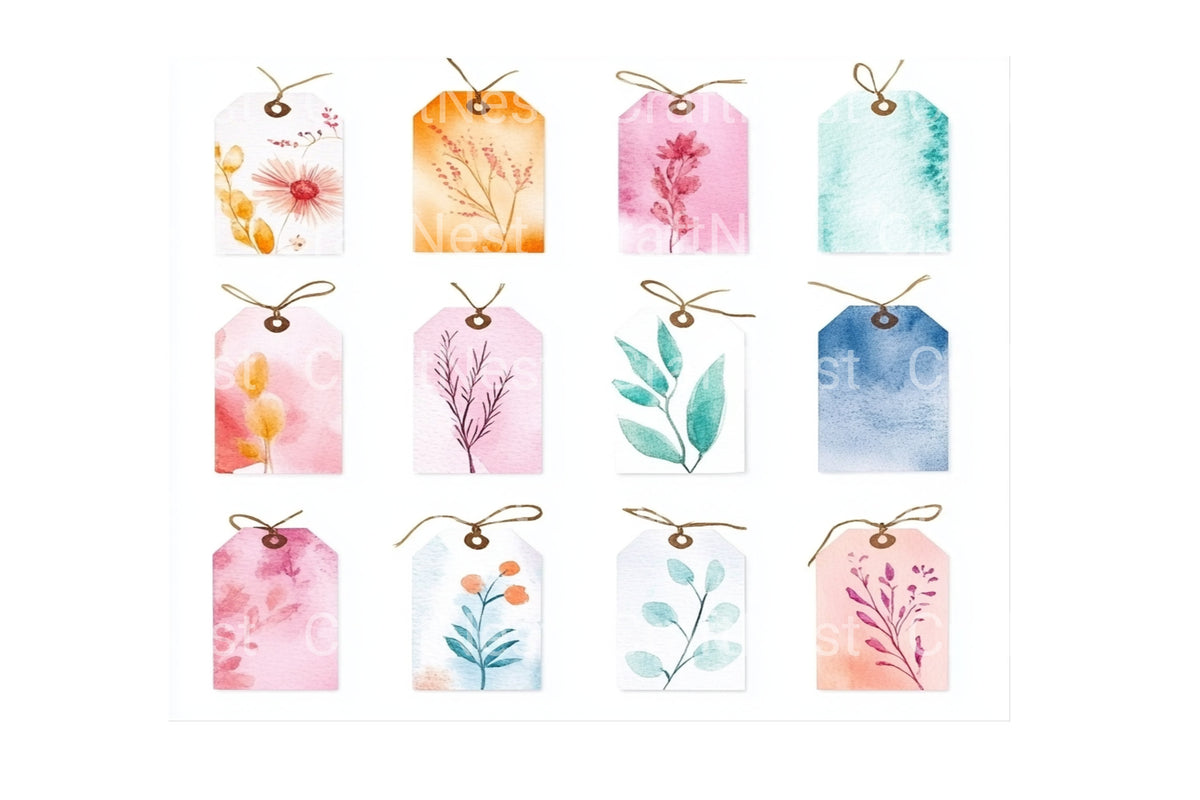 Tags Swatches Clipart Bundle
