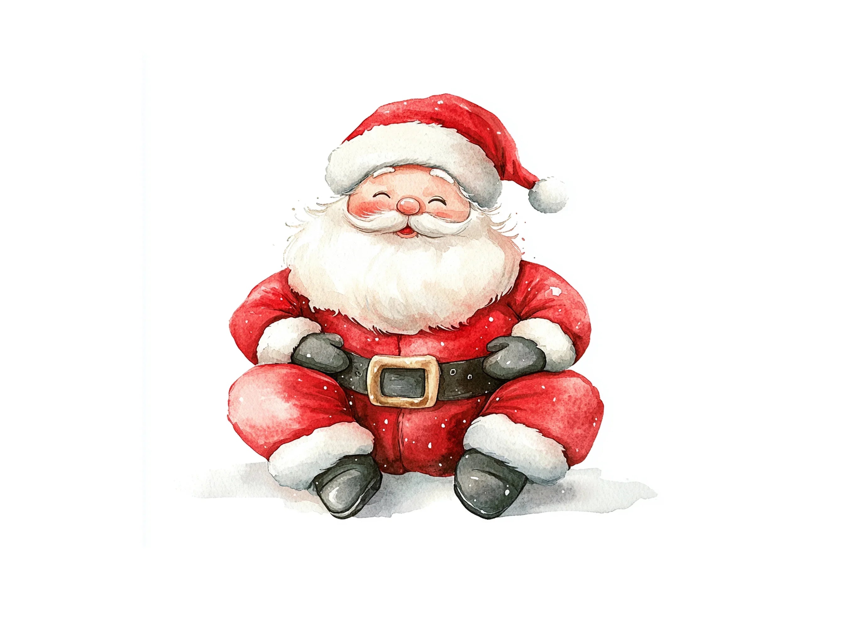 Cute Santa Claus Clipart Bundle