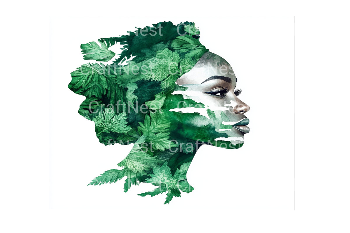 African Woman Graphics Clipart Bundle