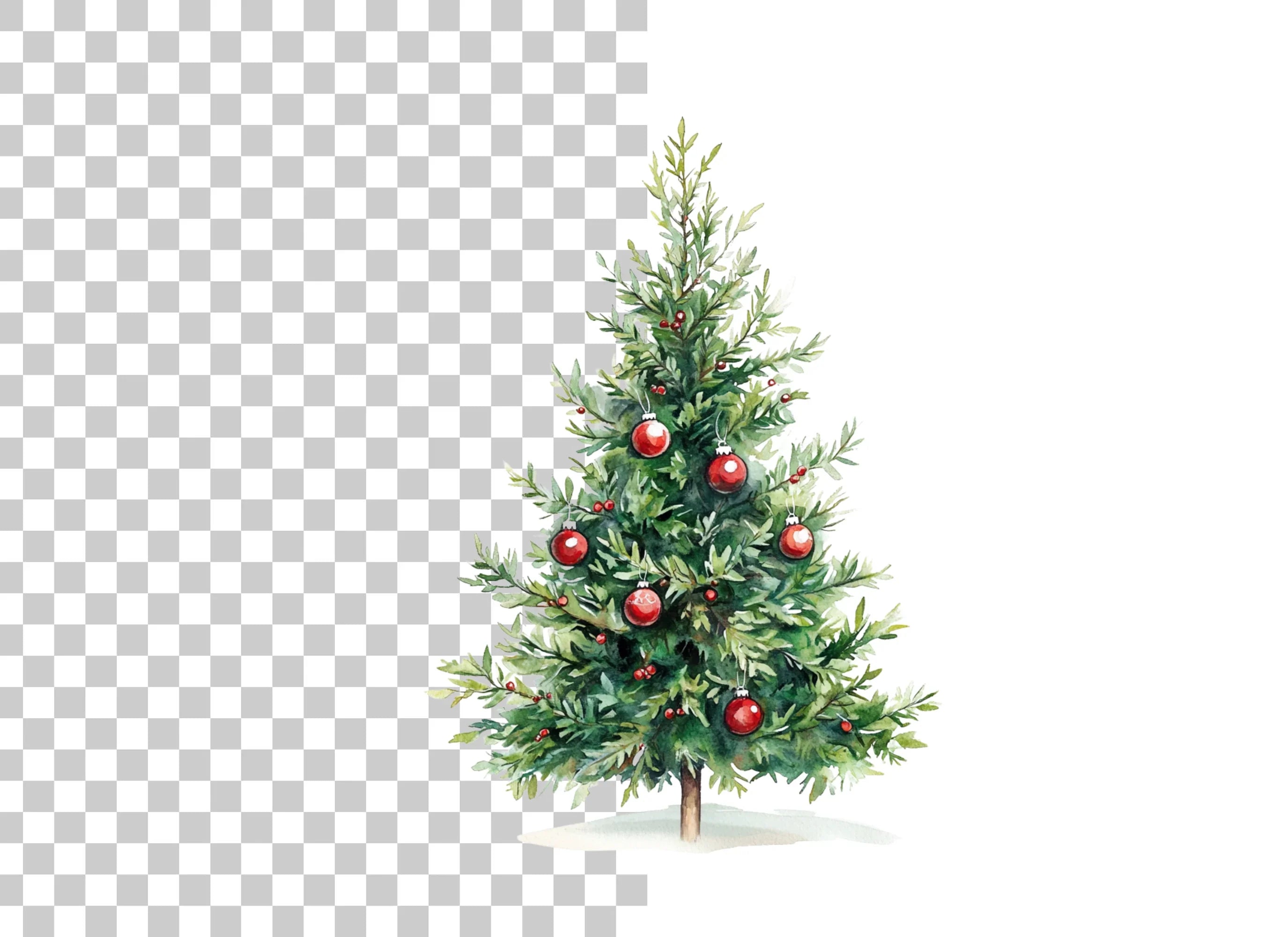 Christmas Tree Clipart Bundle