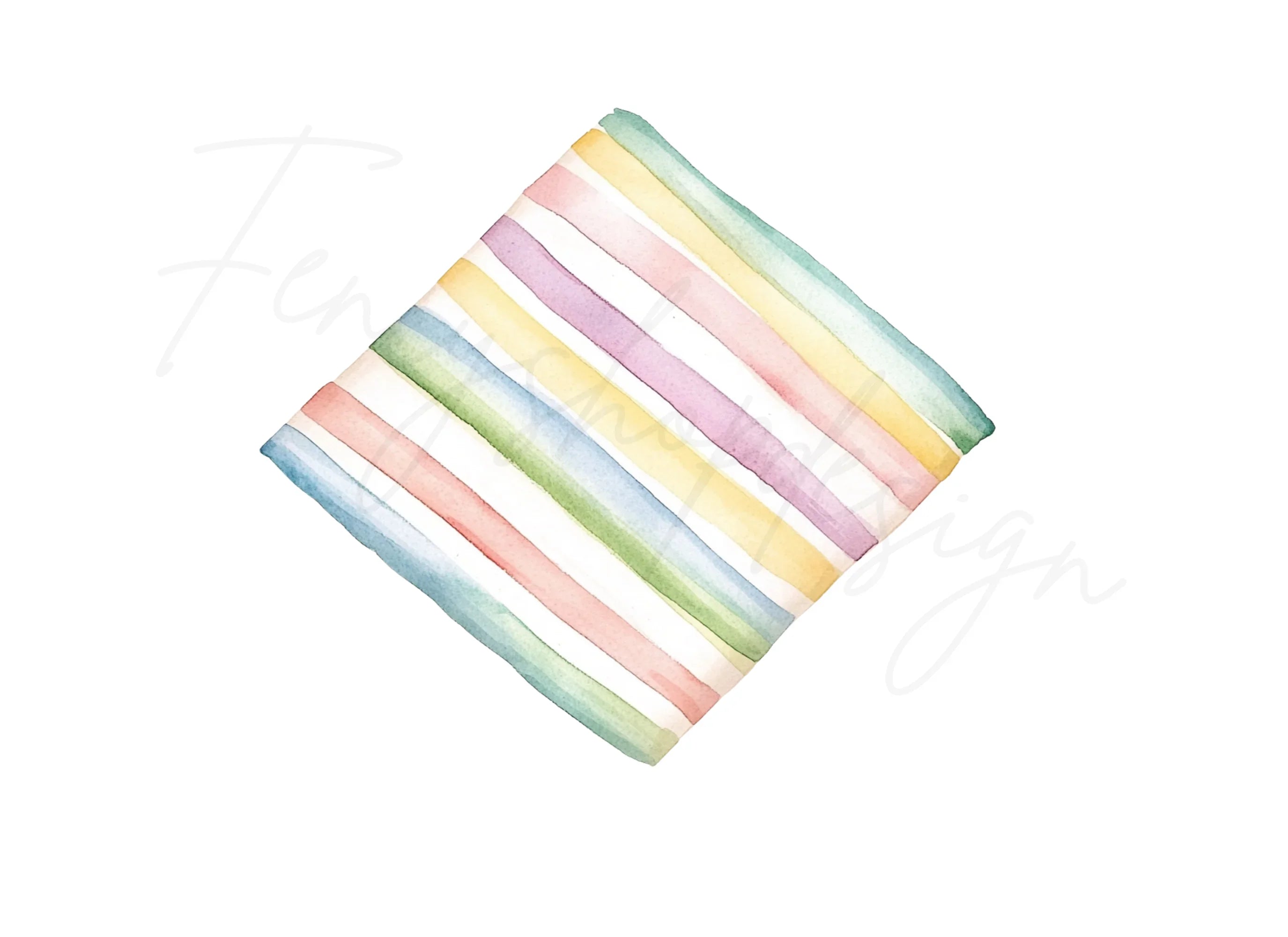 Pastel Striped Backgrounds Clipart Bundle
