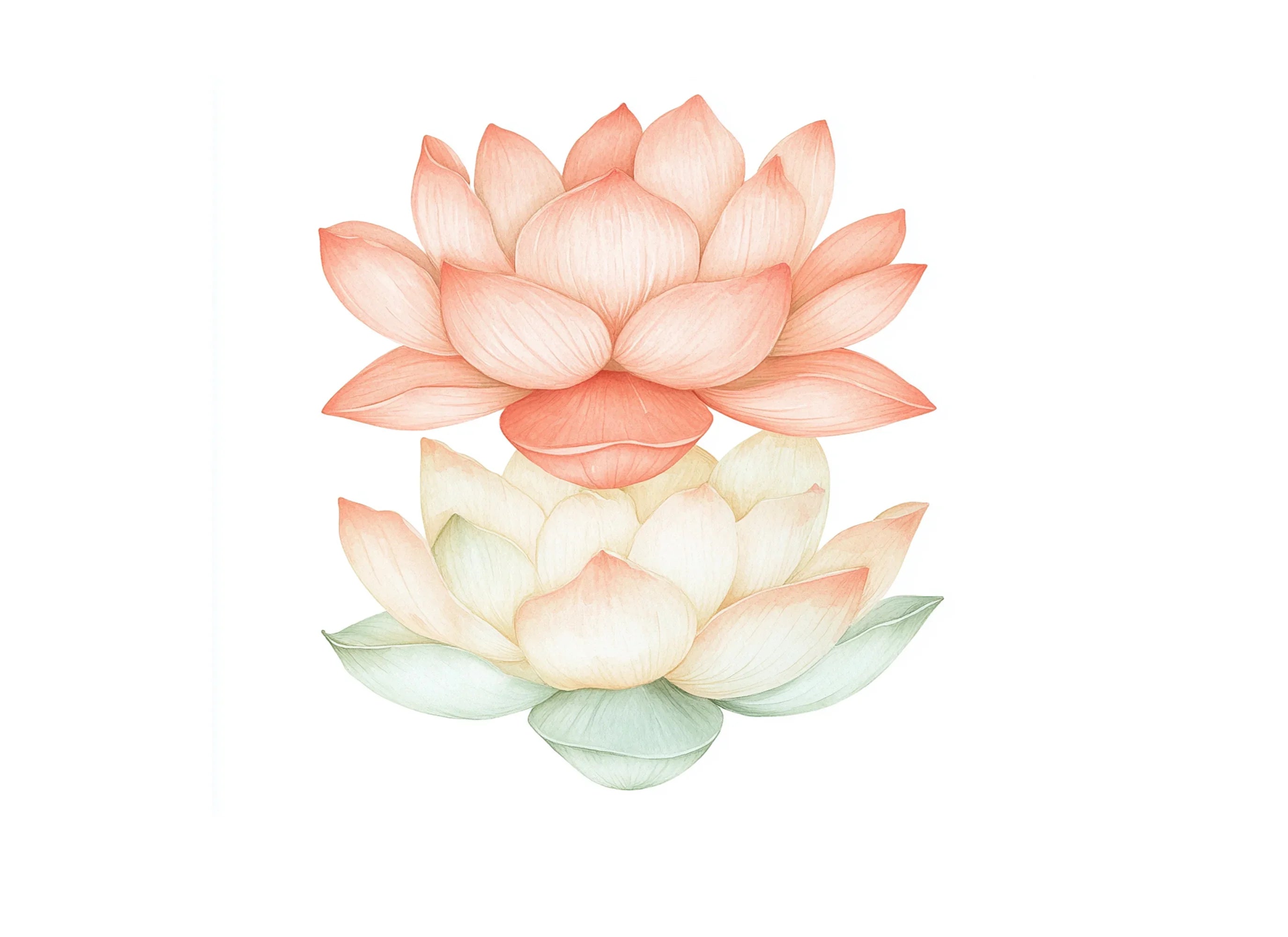 Elegant Lotus Flower Clipart Bundle
