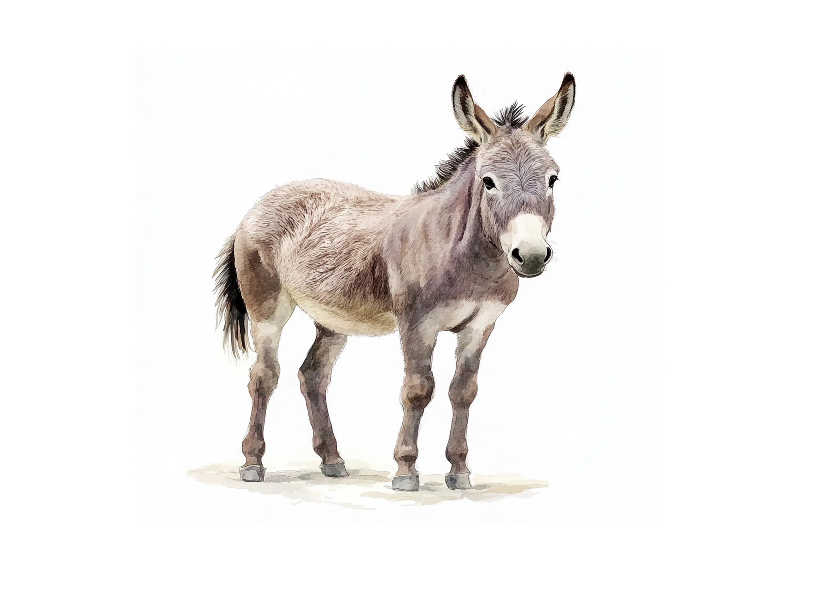 Cute Donkey Clipart Bundle