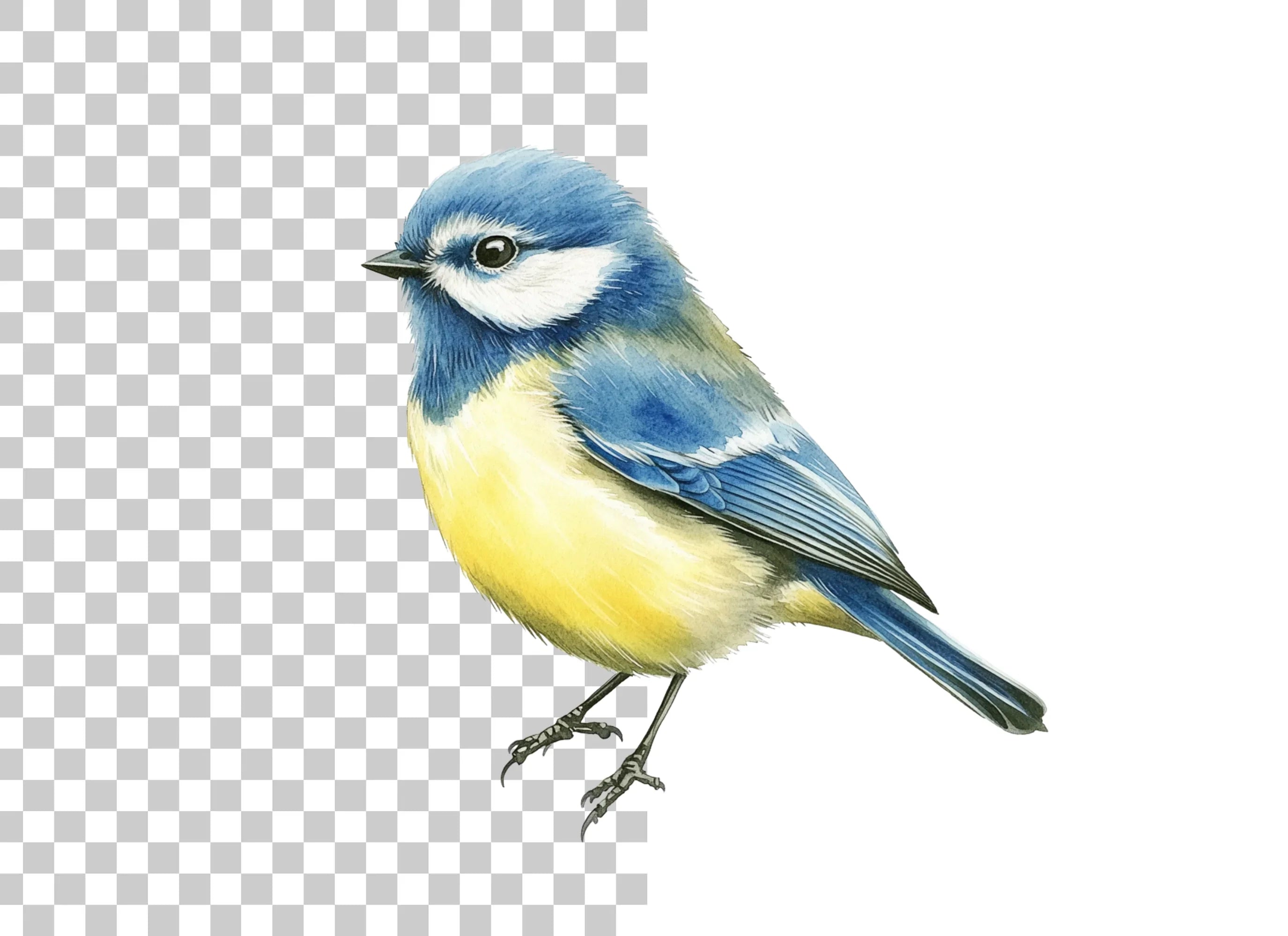 Blue Tit Bird Clipart Bundle