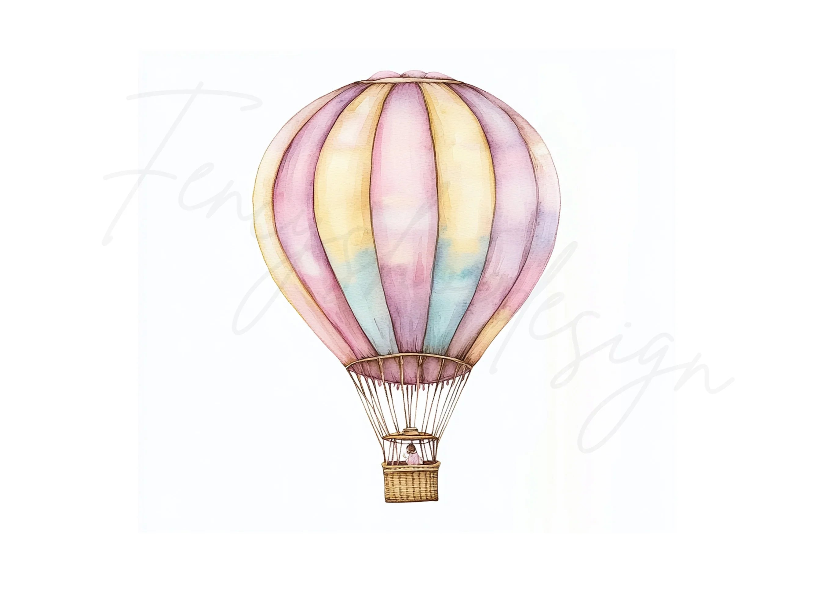 Hot Air Balloon Clipart Bundle