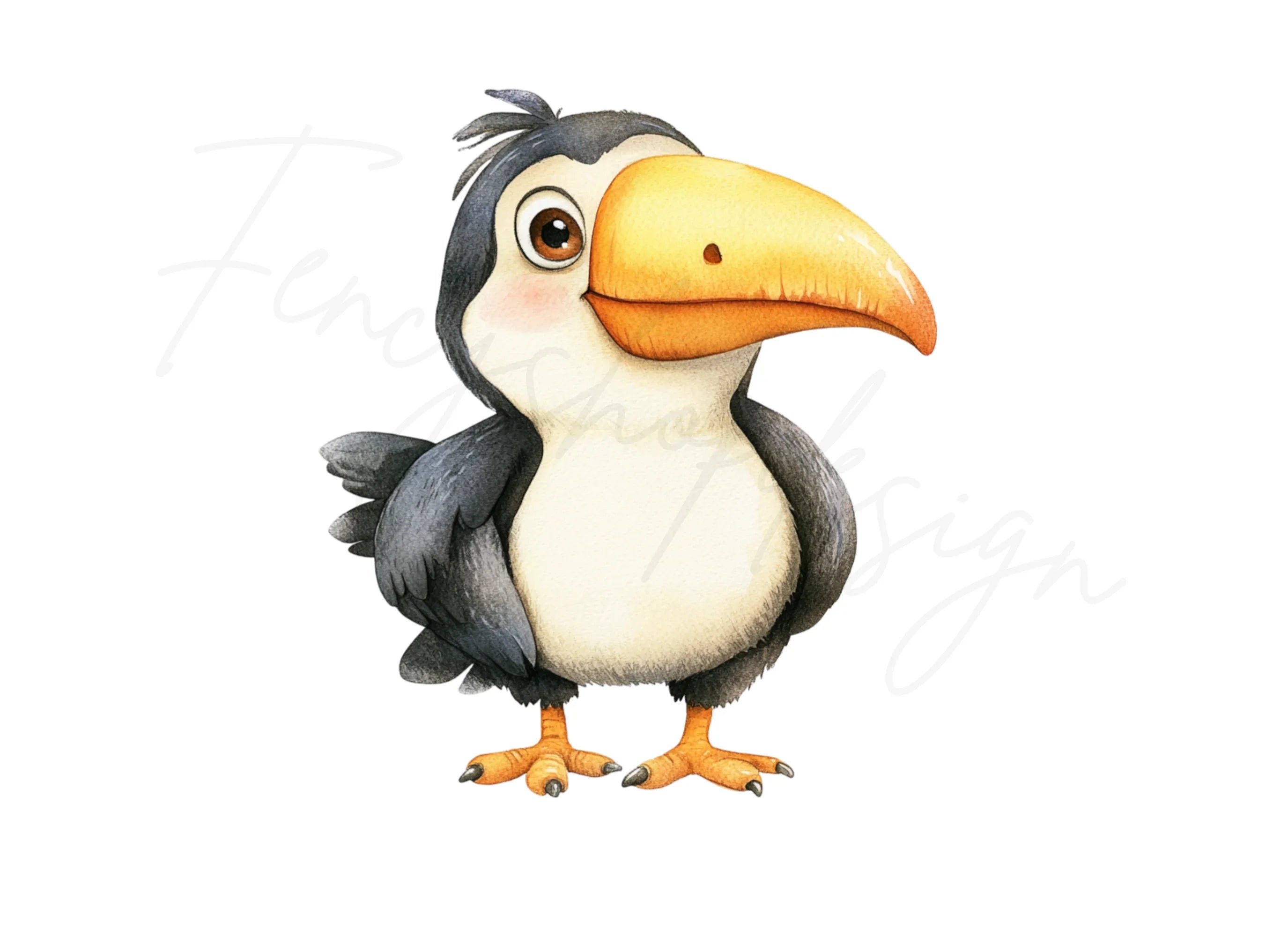 Cute Toucan Bird Clipart Bundle