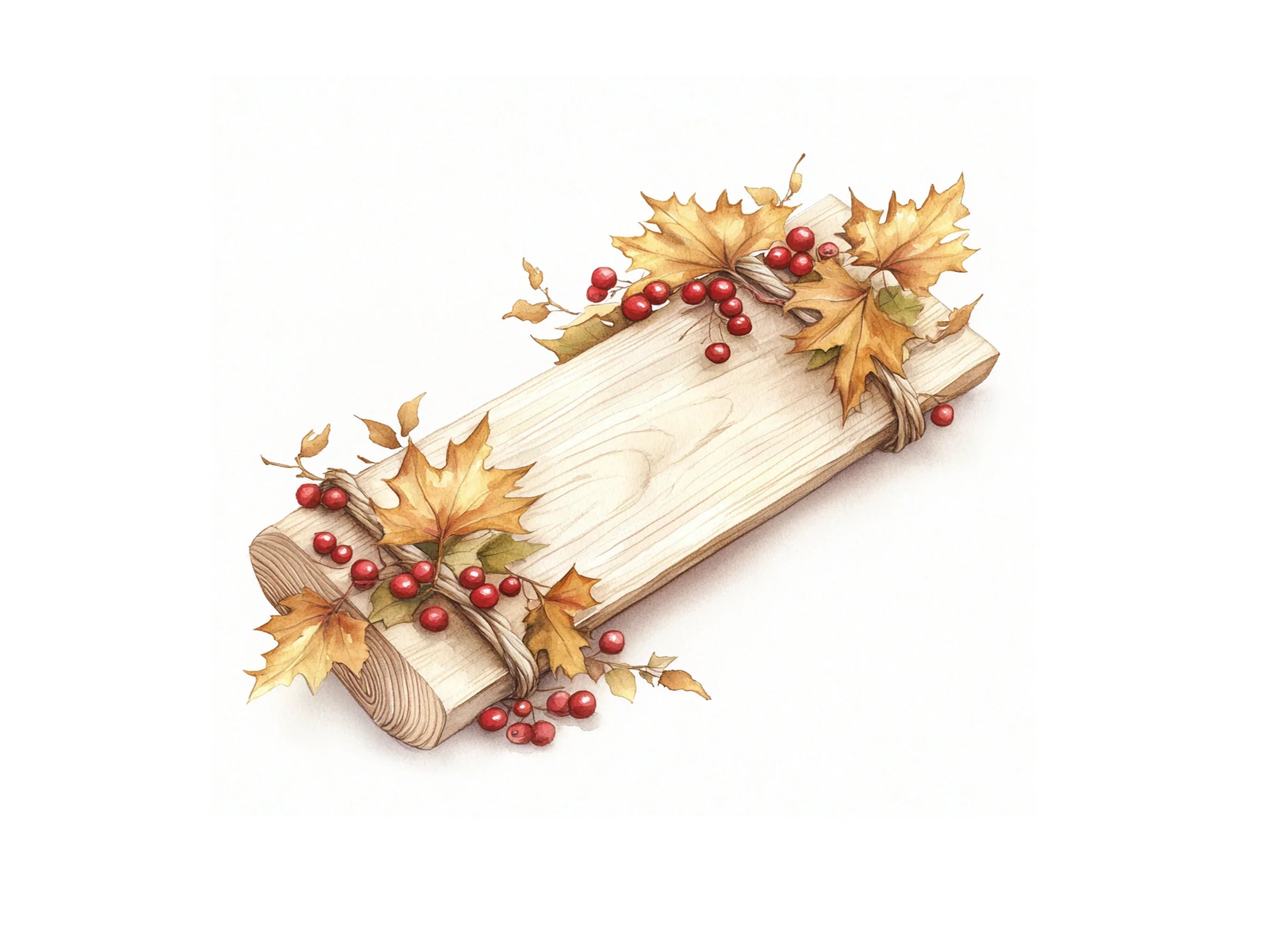 Versatile Autumn Wood Banner Clipart Bundle