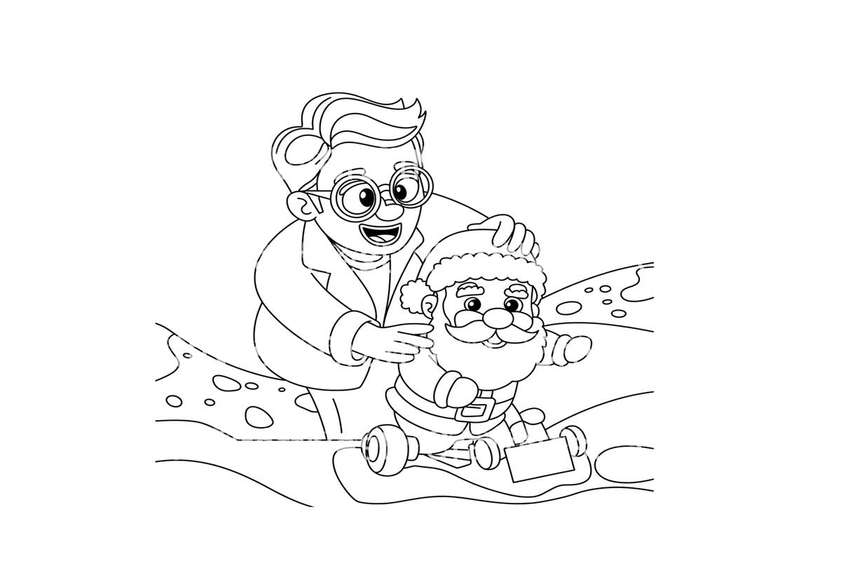 Santa's Workshop Magic Coloring Books