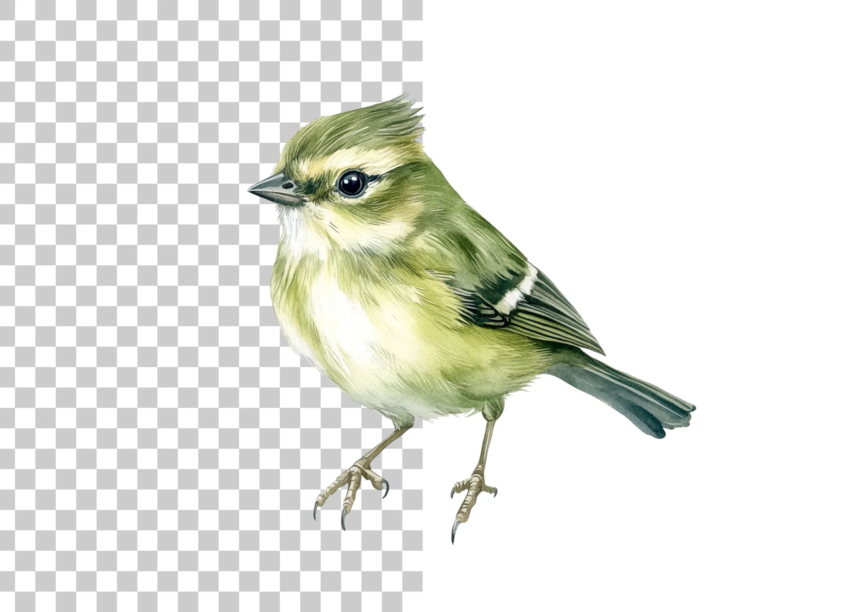 Little Green Bird Clipart Bundle
