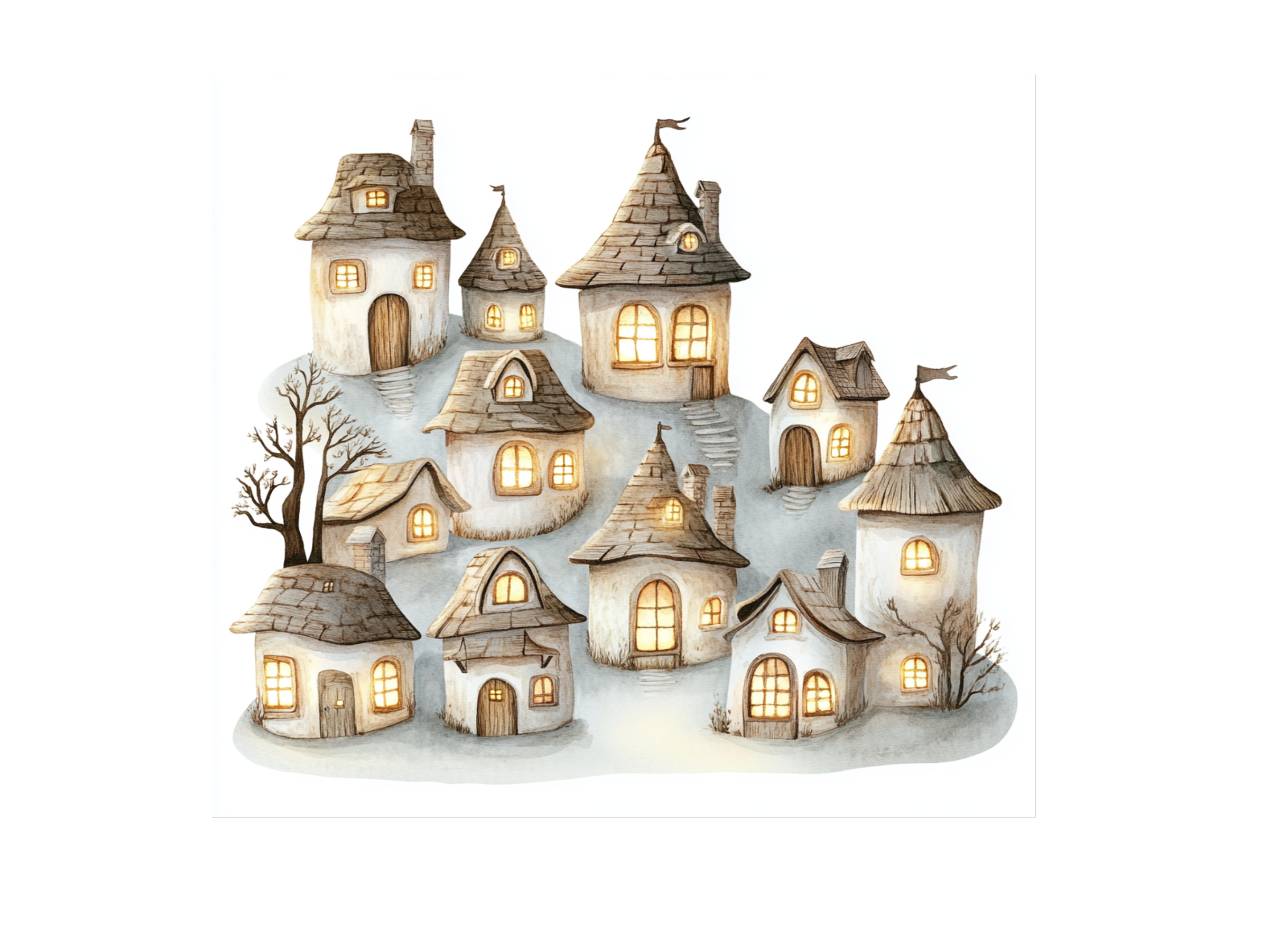 Enchanted Village Clipart Bundle