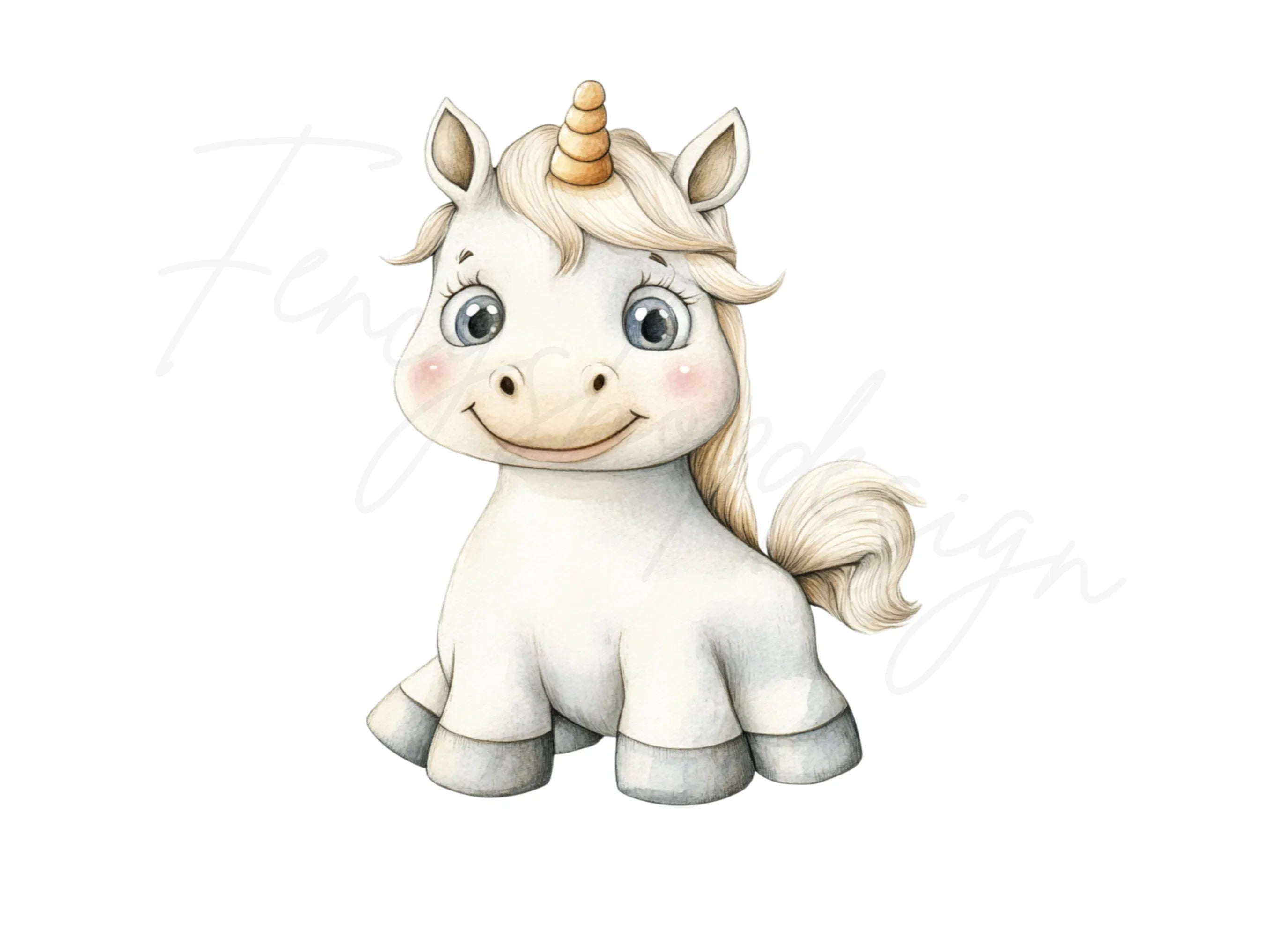 Charming Unicorn Clipart Bundle