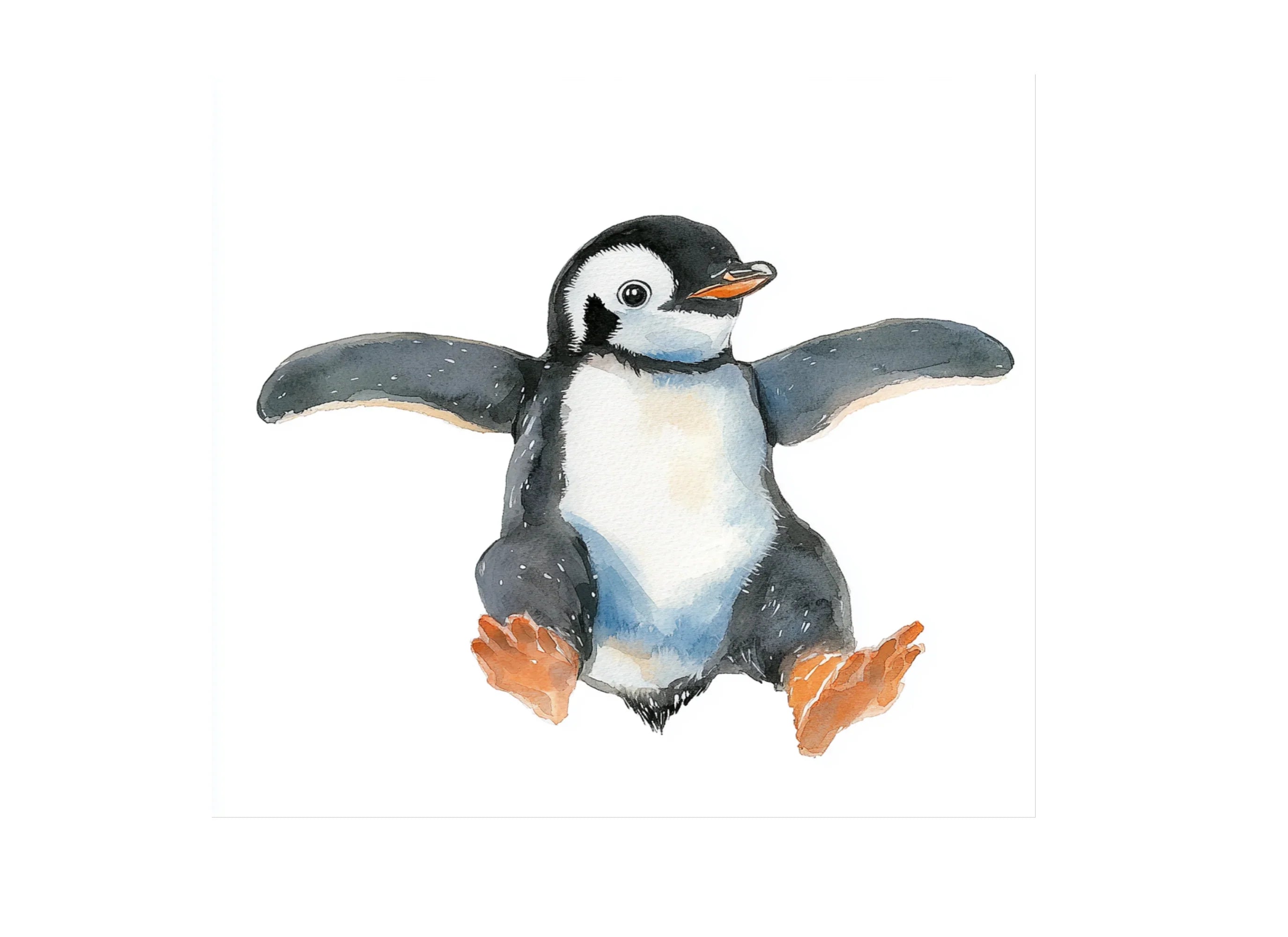 Cute Baby Penguin Clipart Bundle