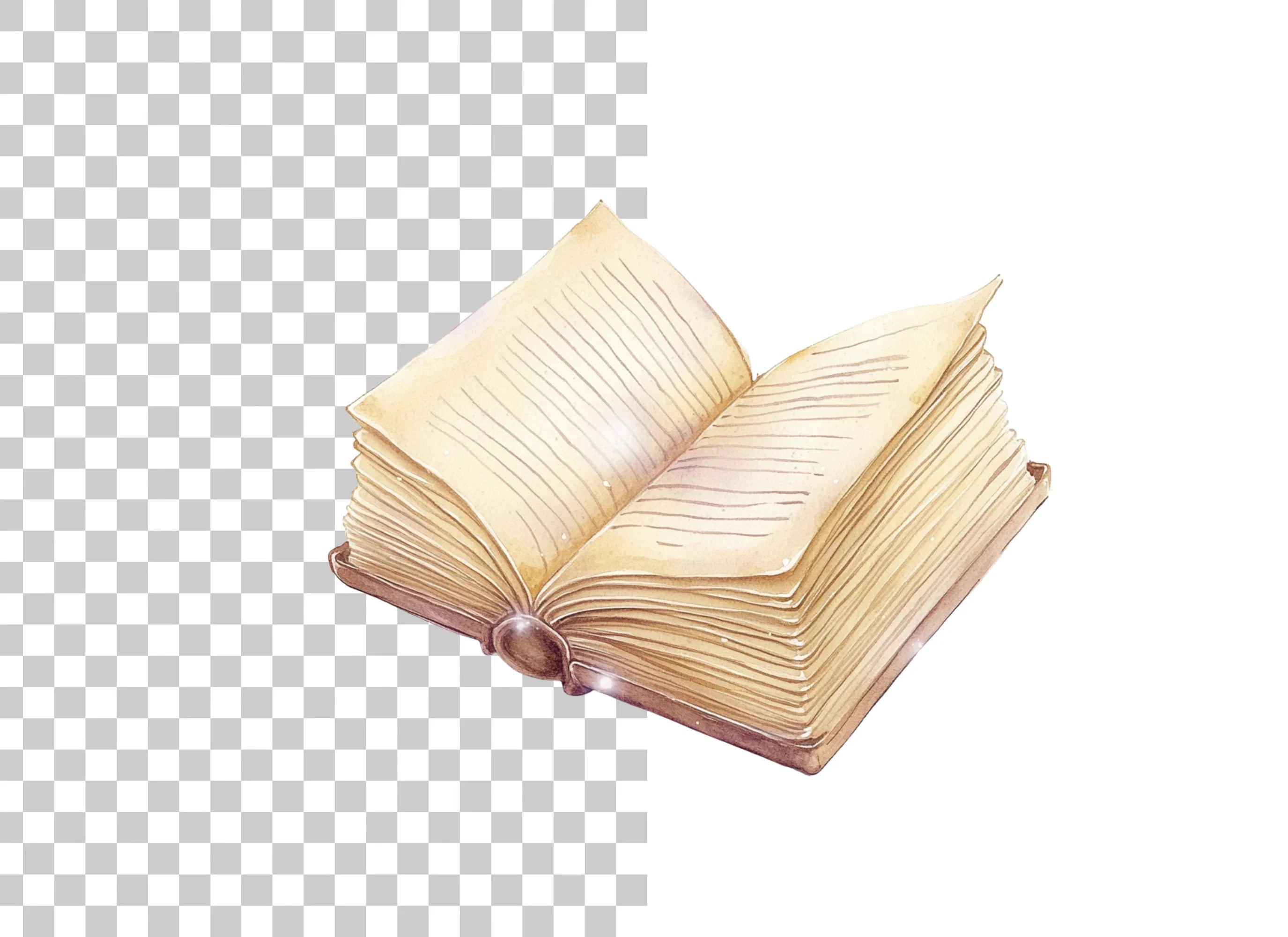 Vintage Book Illustration Clipart Bundle