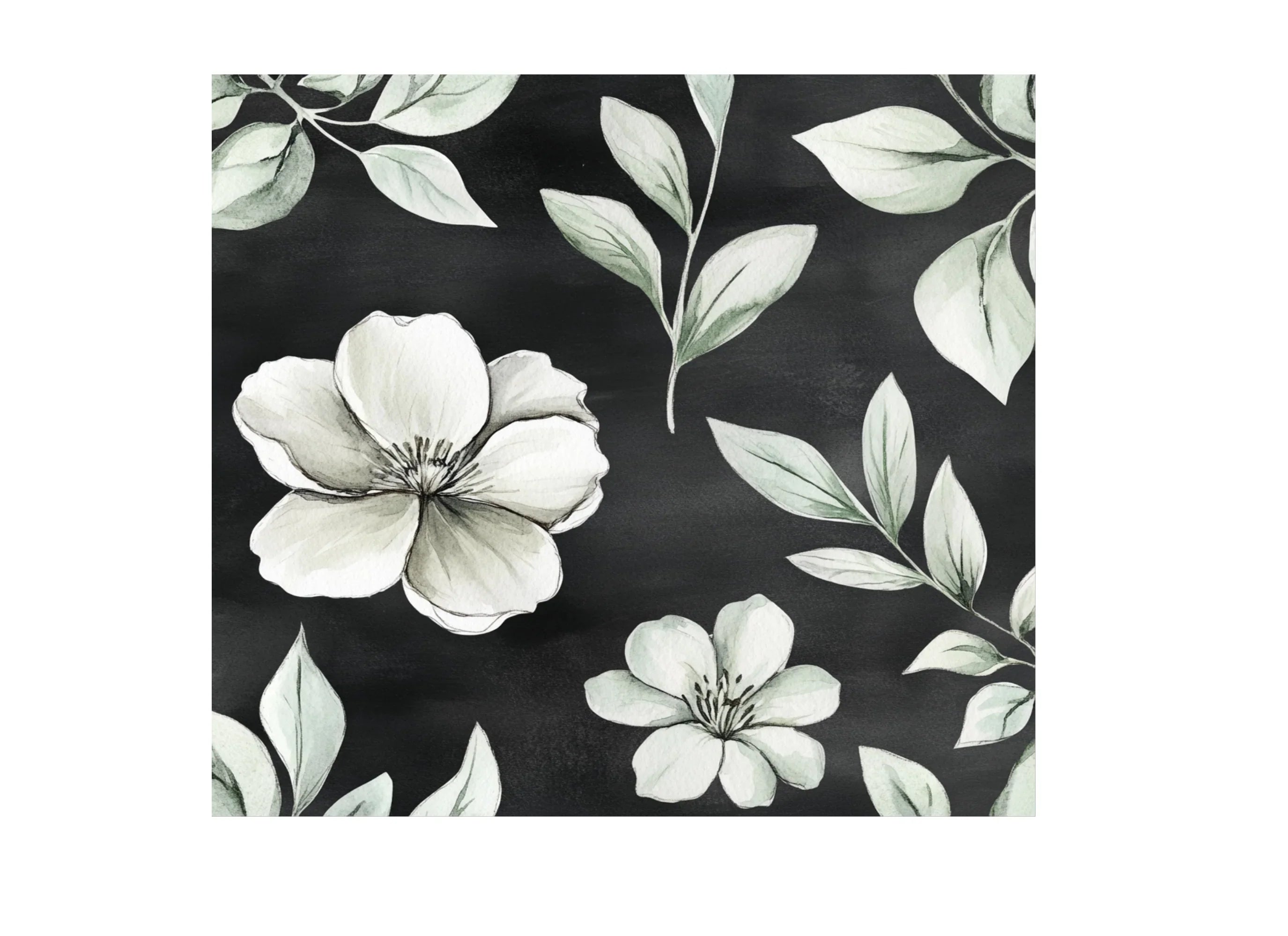 Elegant White Floral Clipart Bundle