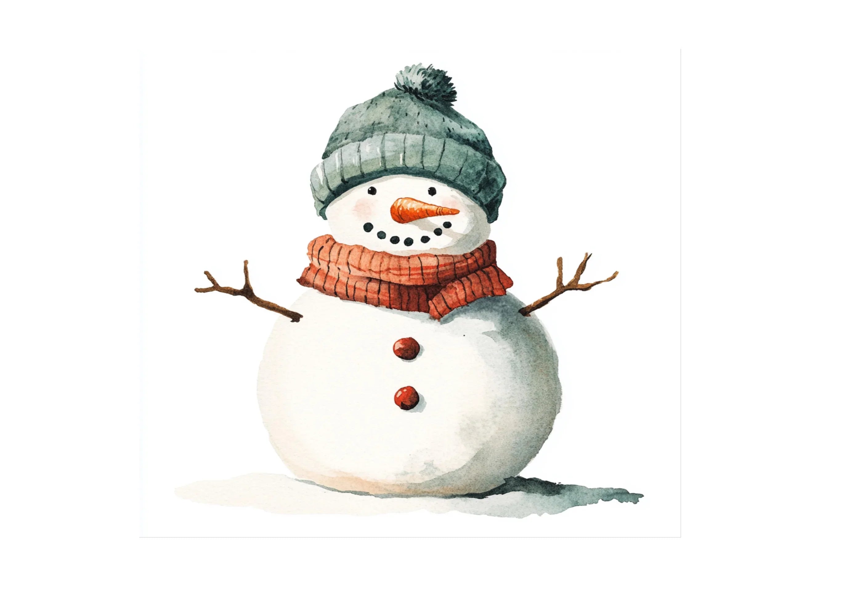 Festive Snowman Clipart Bundle