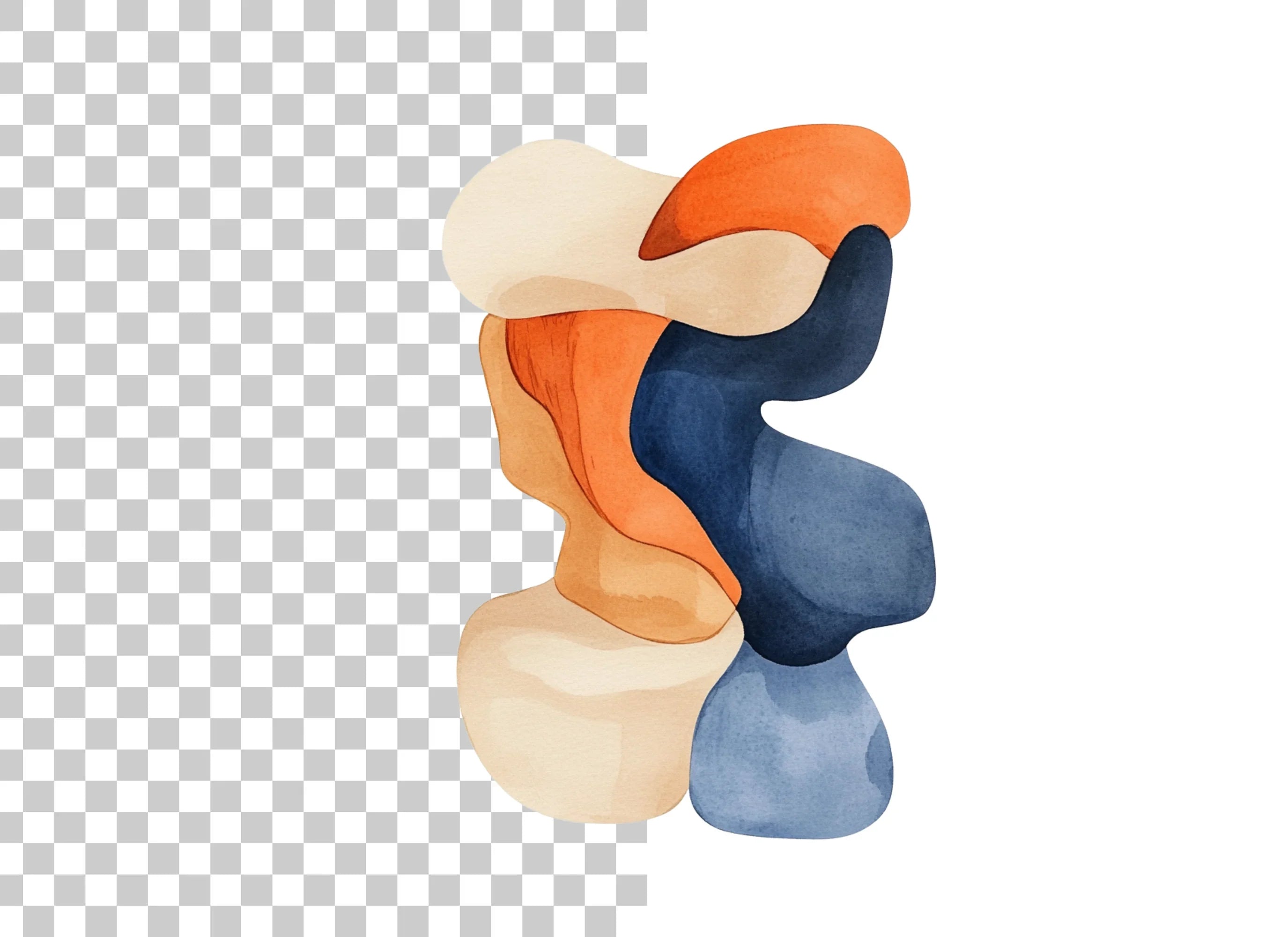 Organic Abstract Shapes Clipart Bundle