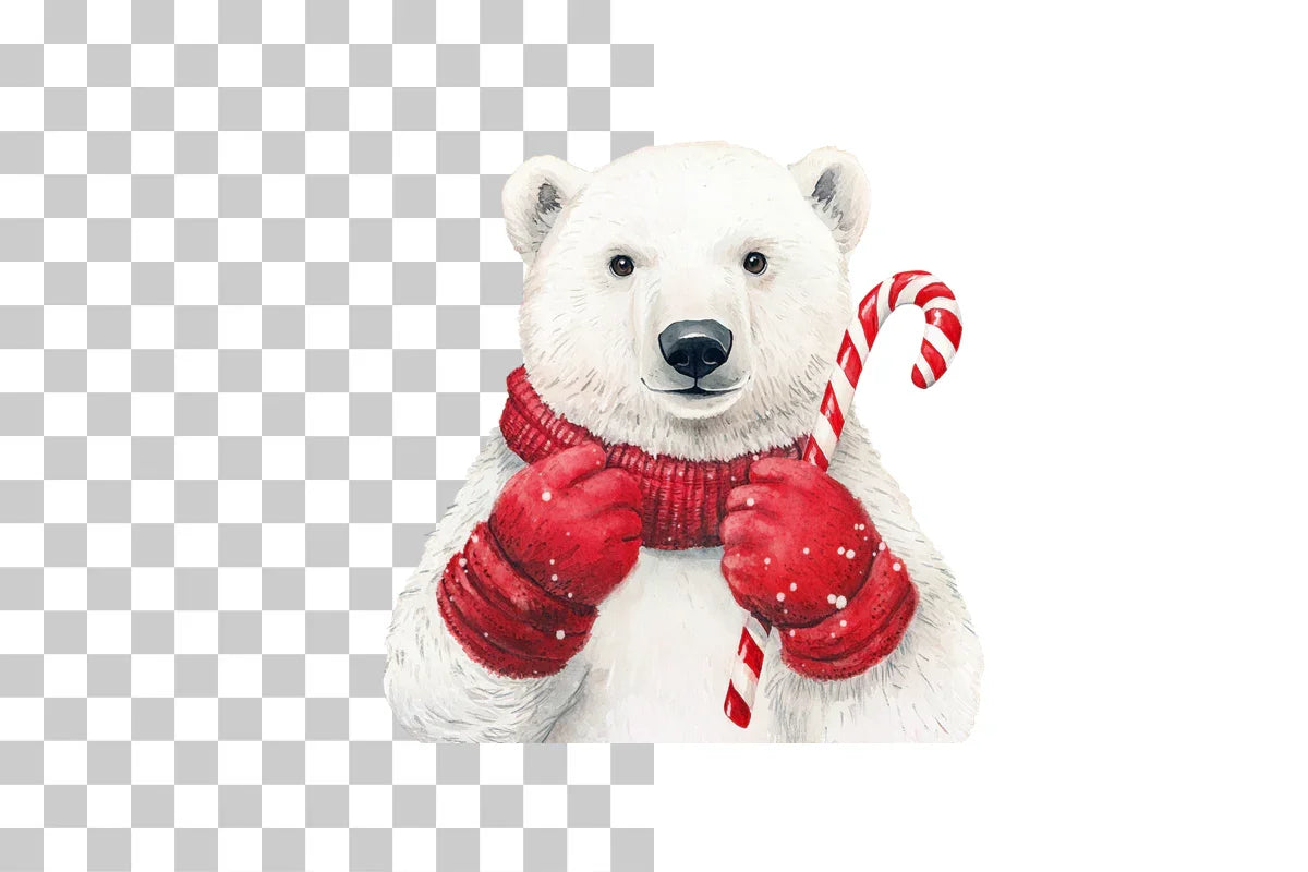 Christmas Bear Clipart Bundle - CraftNest - Digital Crafting and Art