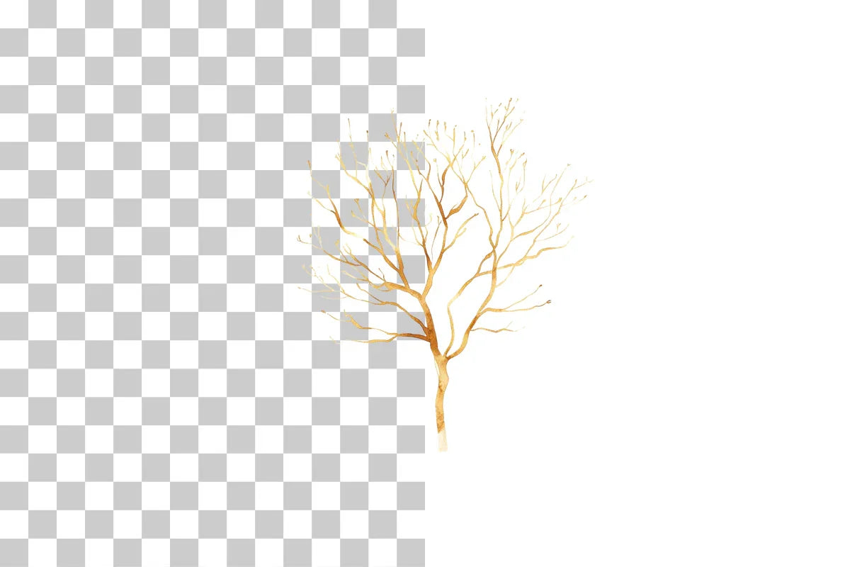 Elegant Golden Christmas Trees Clipart Bundle - CraftNest - Digital Crafting and Art