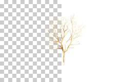 Elegant Golden Christmas Trees Clipart Bundle - CraftNest - Digital Crafting and Art