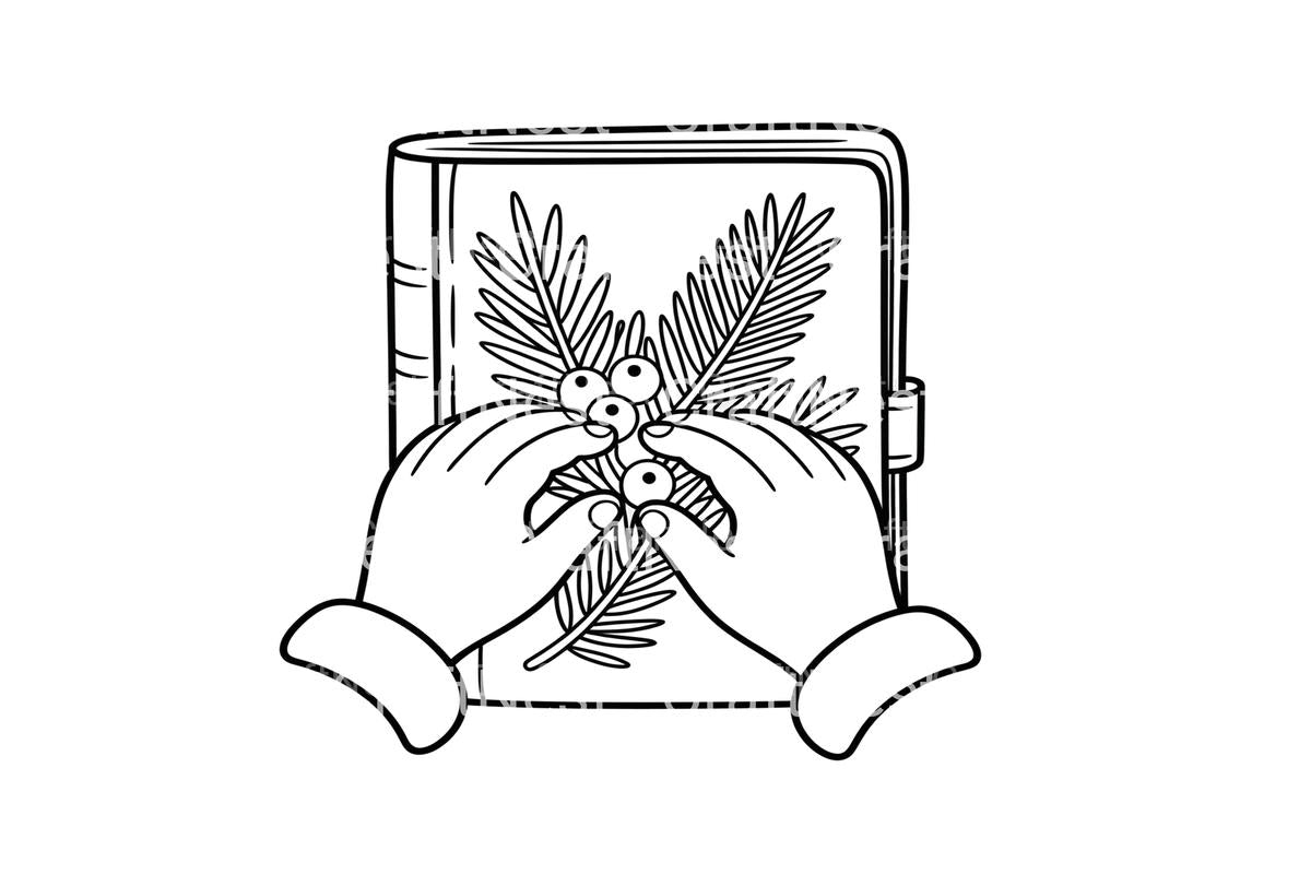 Christmas Hands Decorating Planner Coloring Books