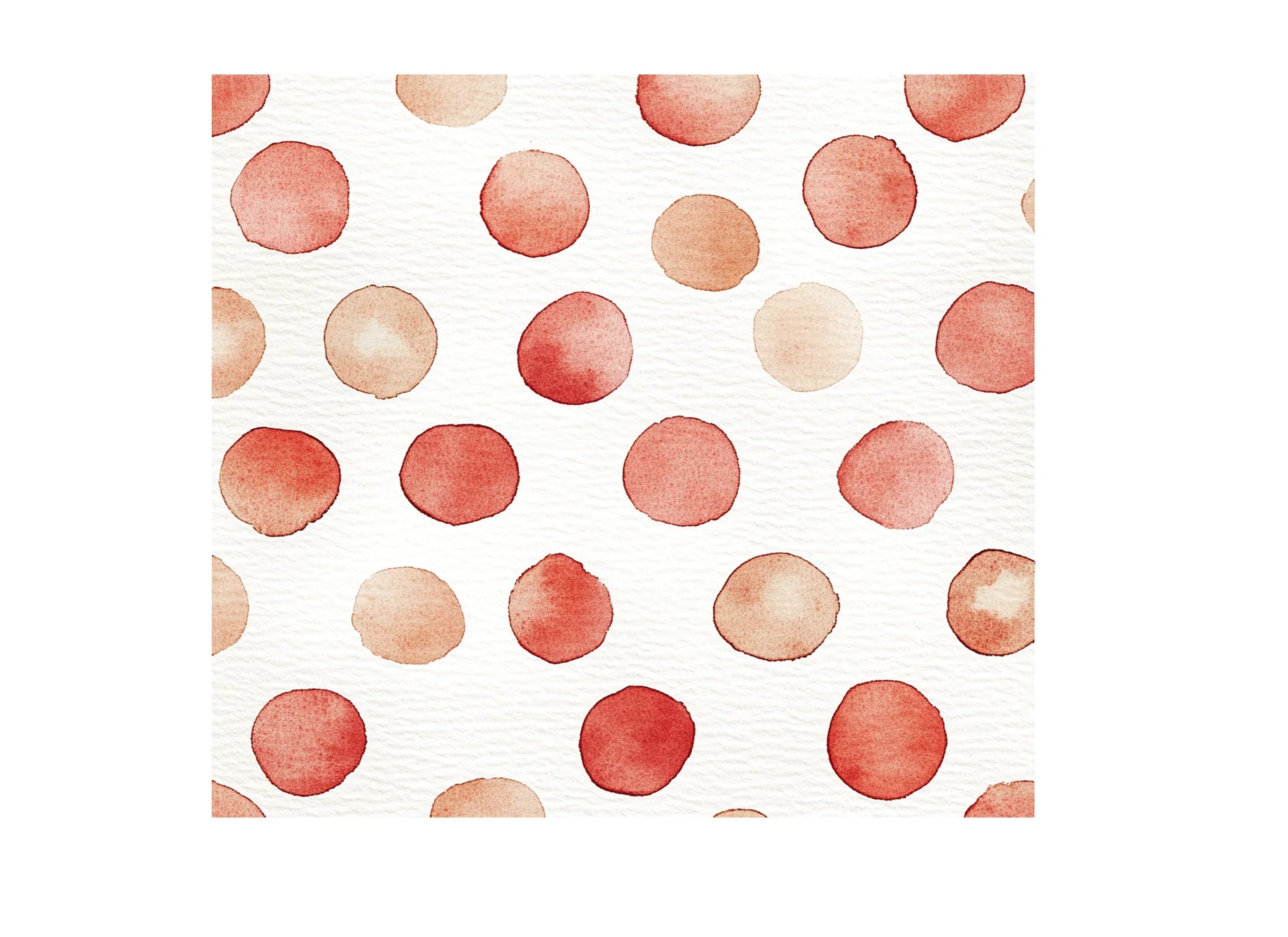 Red Brown Dot Clipart Bundle
