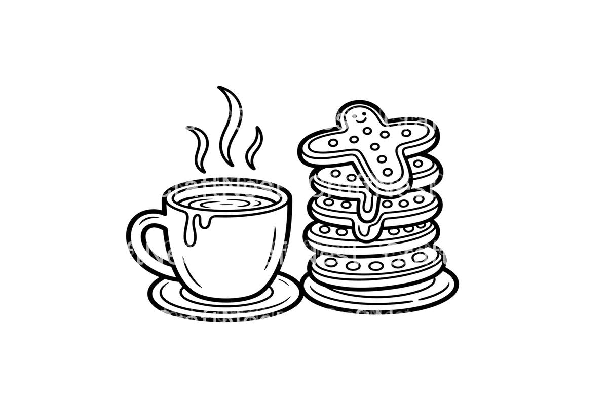 Hot Cocoa and Cookies Coloring Books