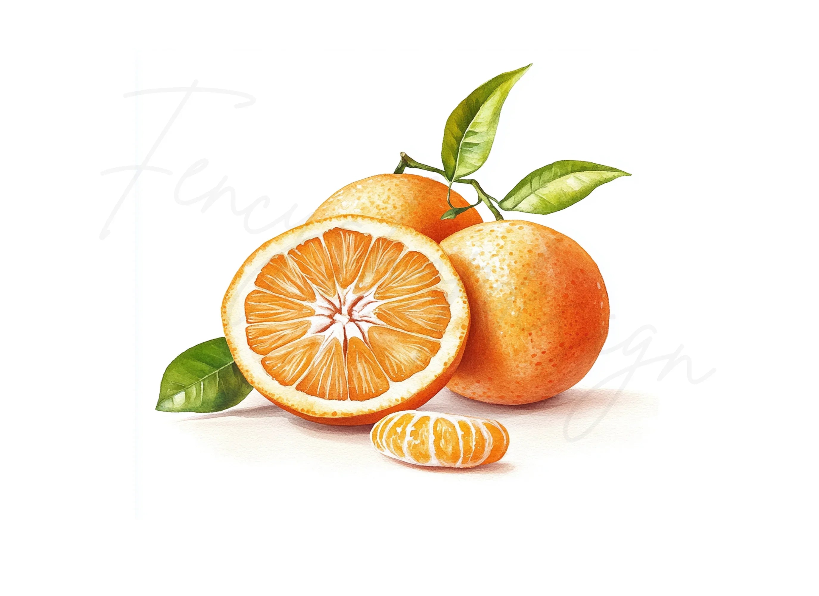 Fresh Orange Clipart Bundle