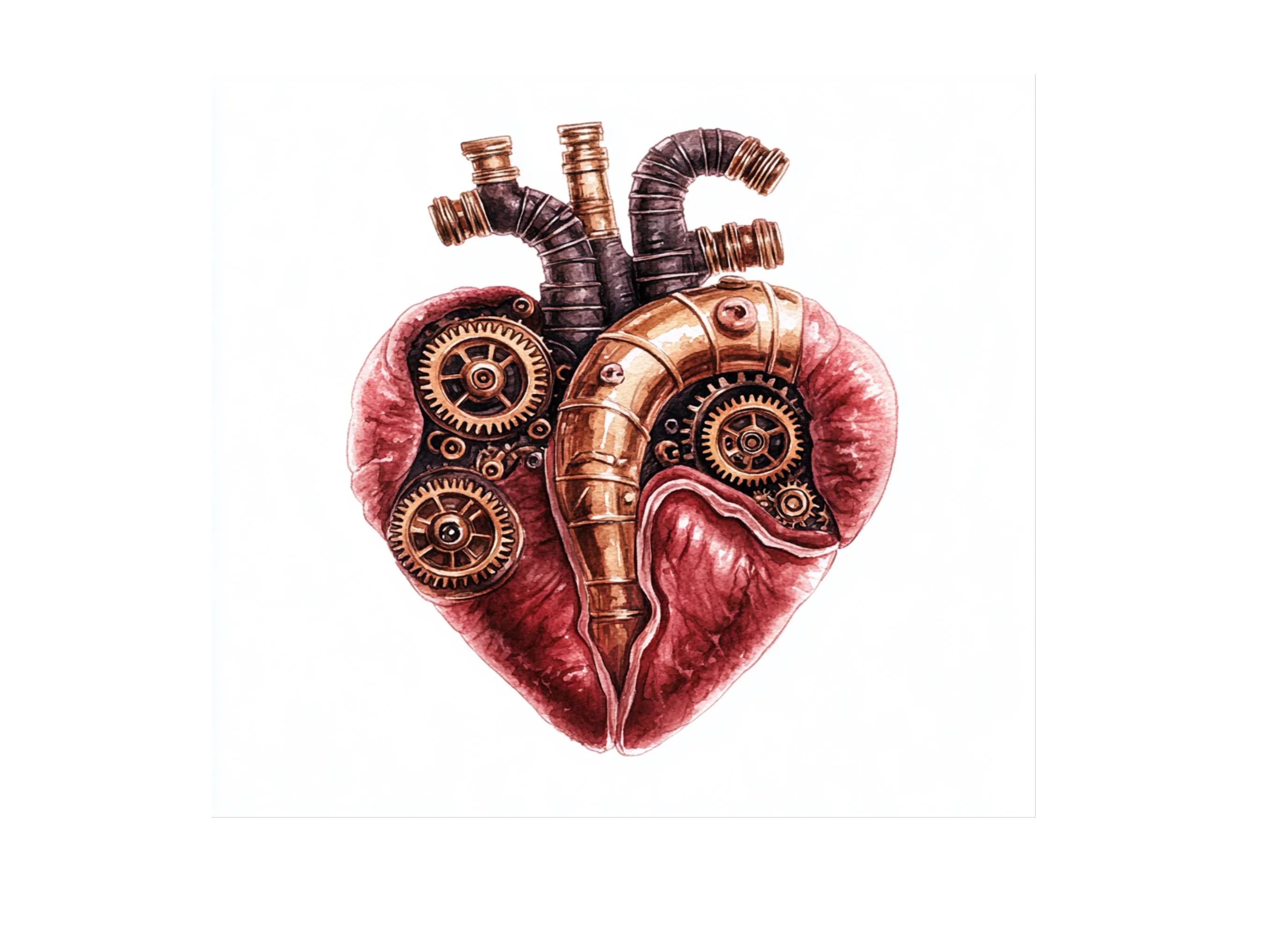 Steampunk Heart Clipart Bundle