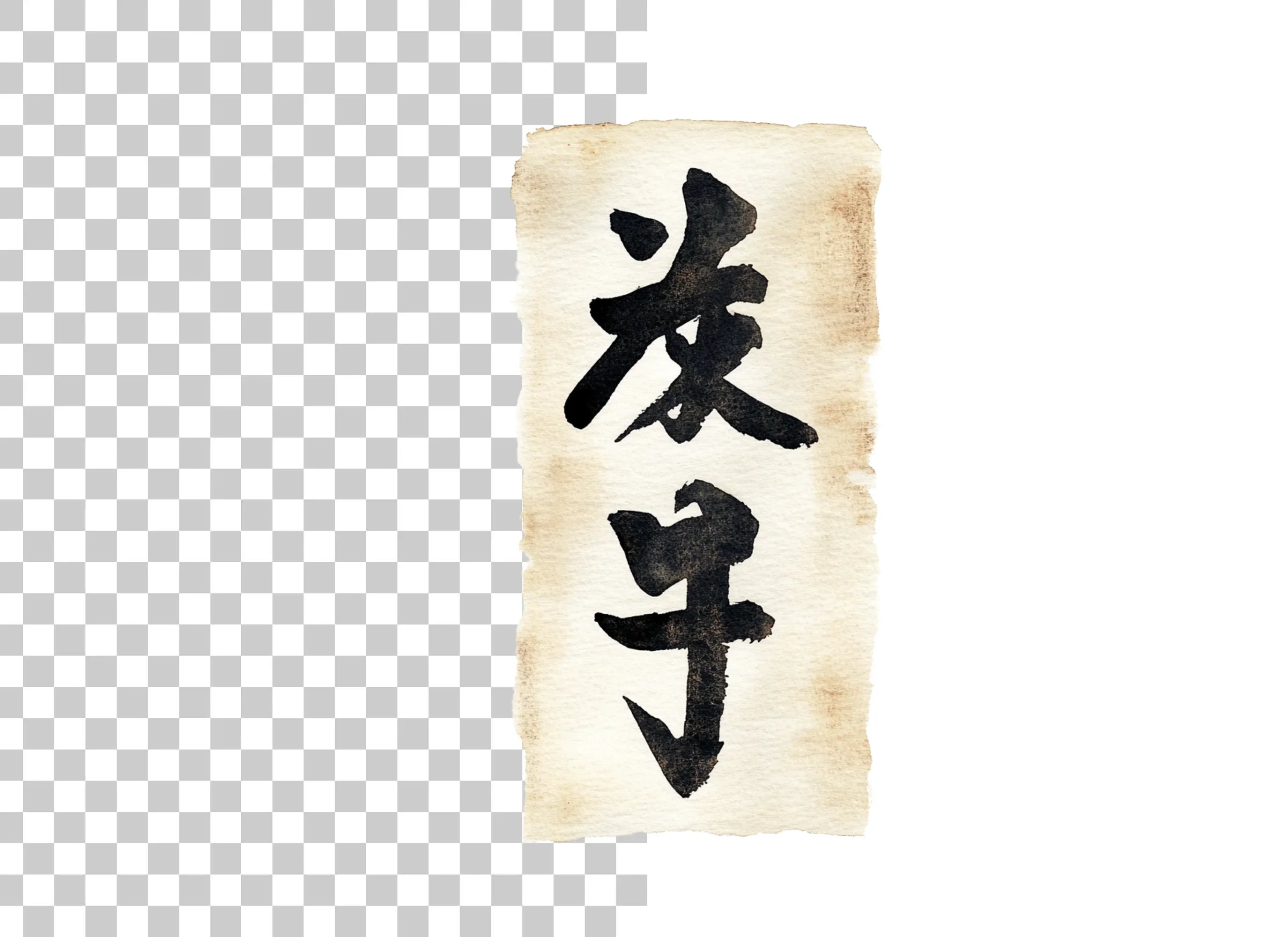 Traditional Japanese Calligraphy Clipart Bundle