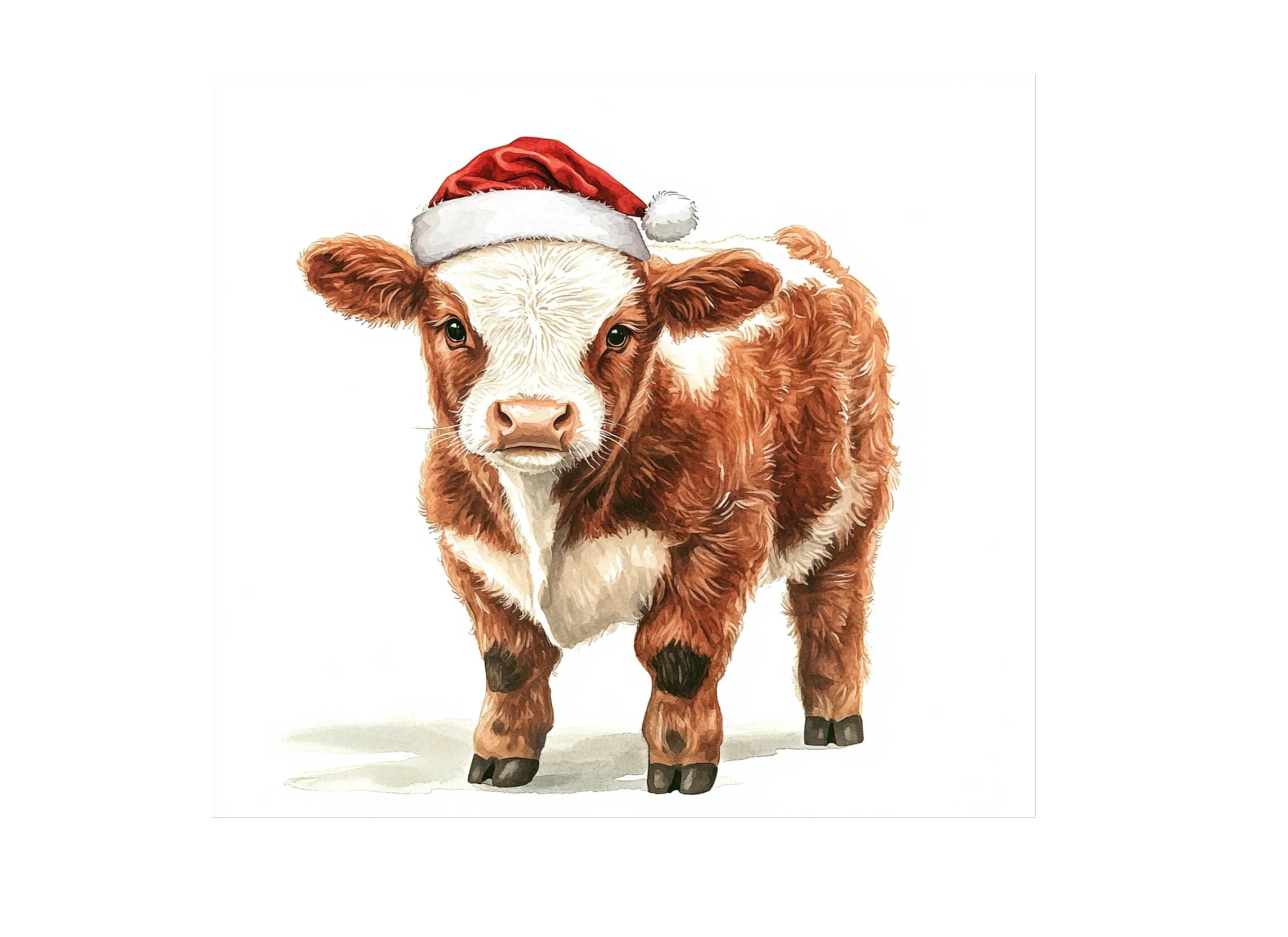 Christmas Calf Clipart Bundle