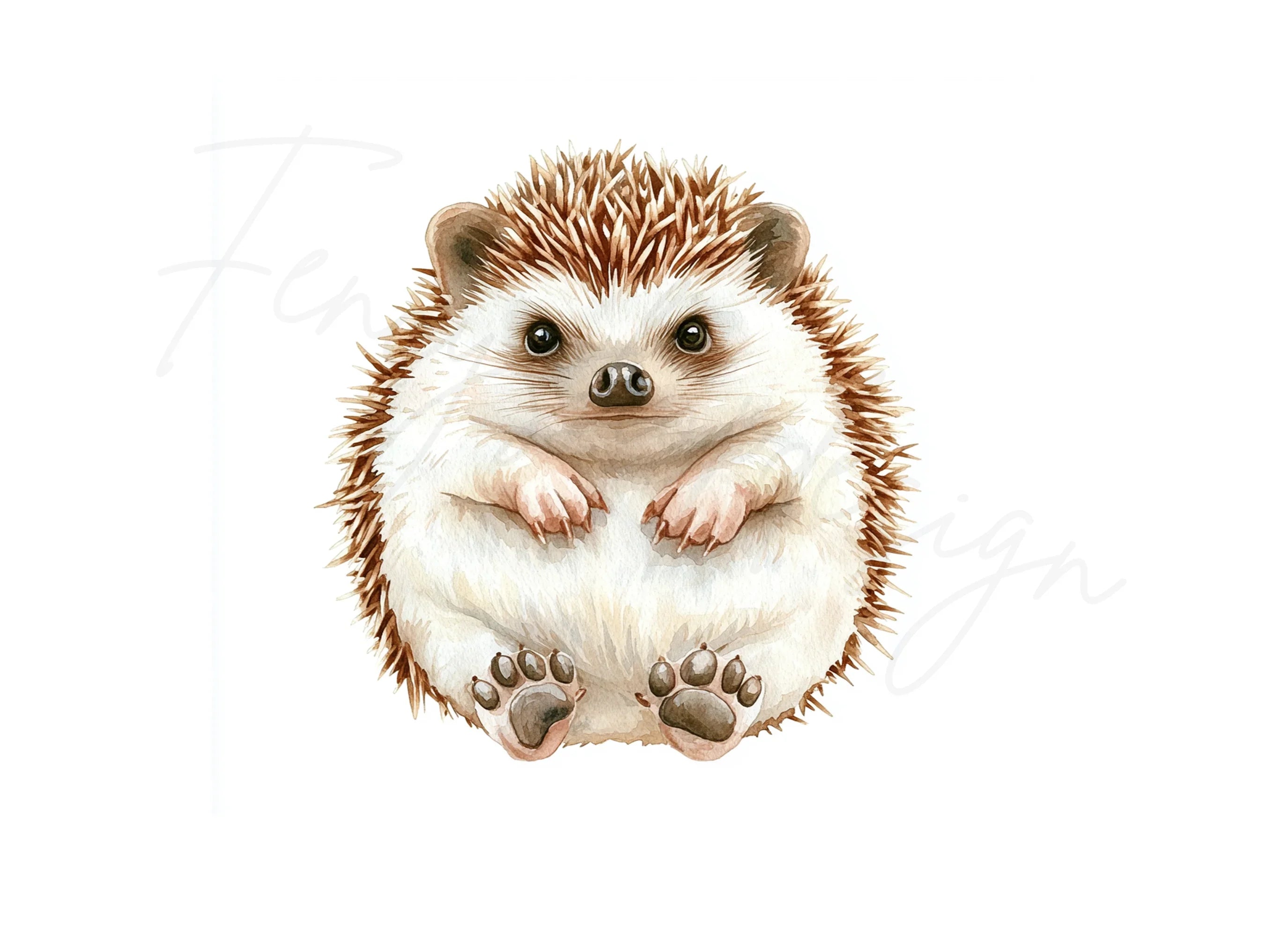 Cute Hedgehog Clipart Bundle