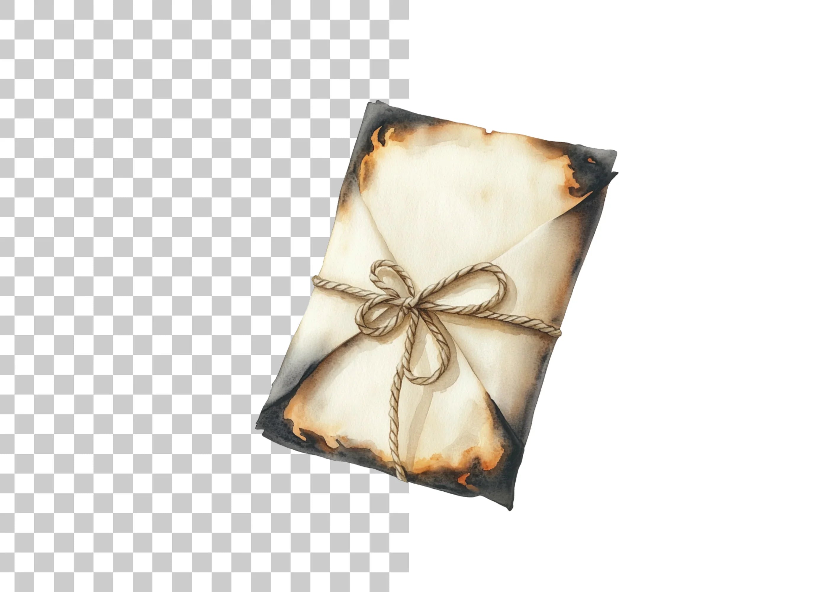 Burnt Letter Clipart Bundle