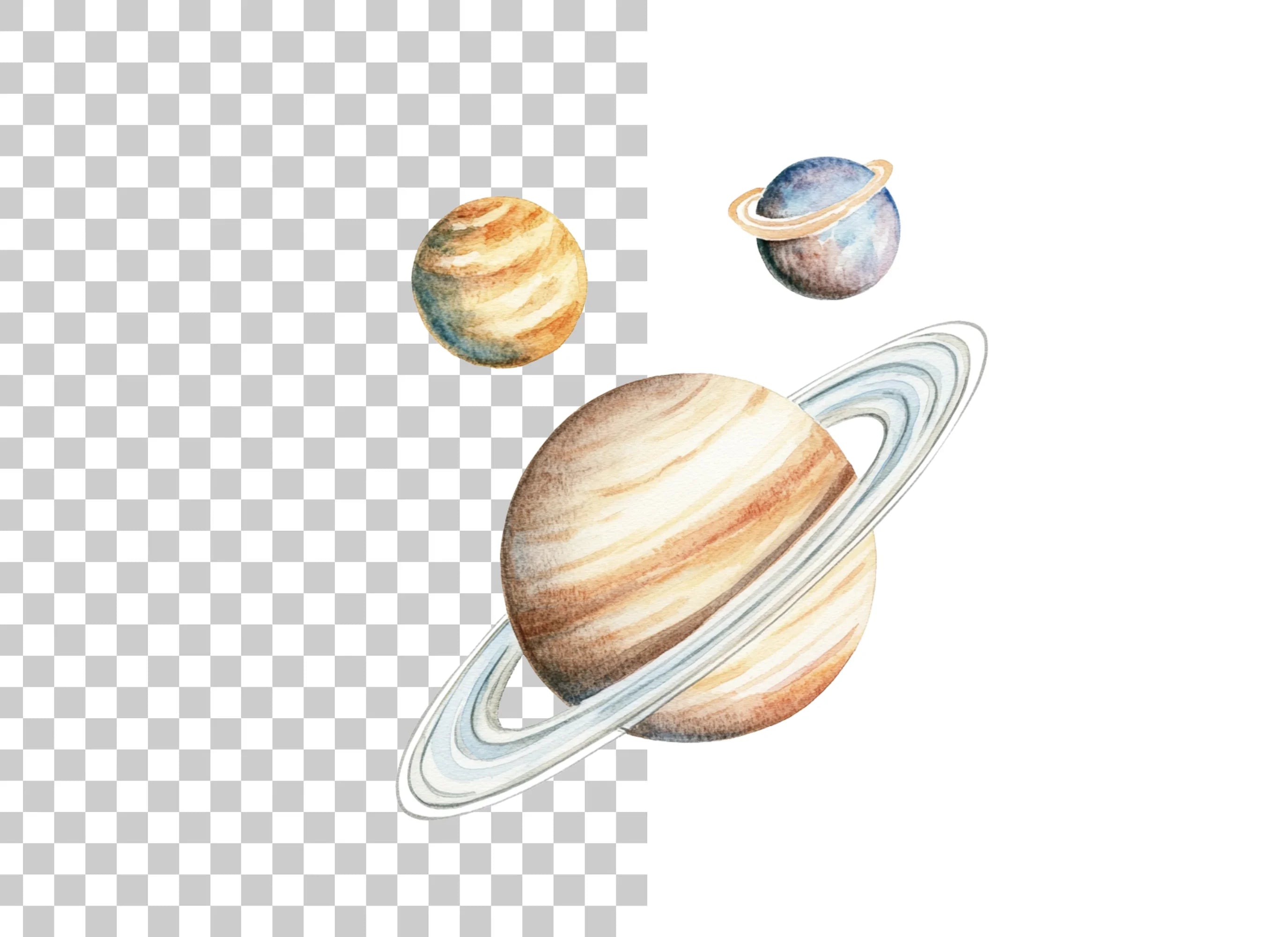 Solar System Planets Clipart Bundle