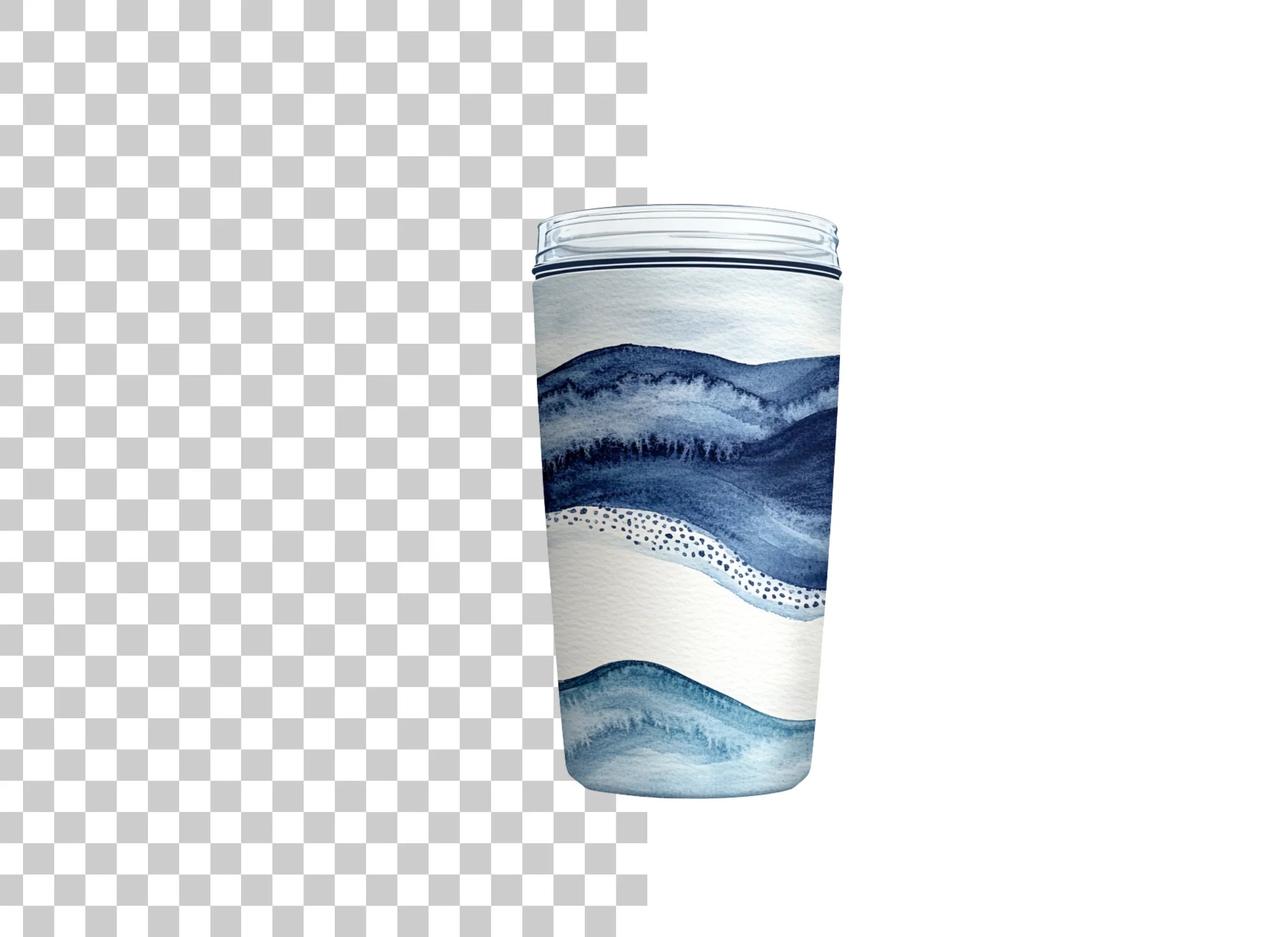 Blue Mountain Tumbler Clipart Bundle