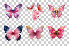 Cute Butterfly Clipart Bundle - CraftNest - Digital Crafting and Art