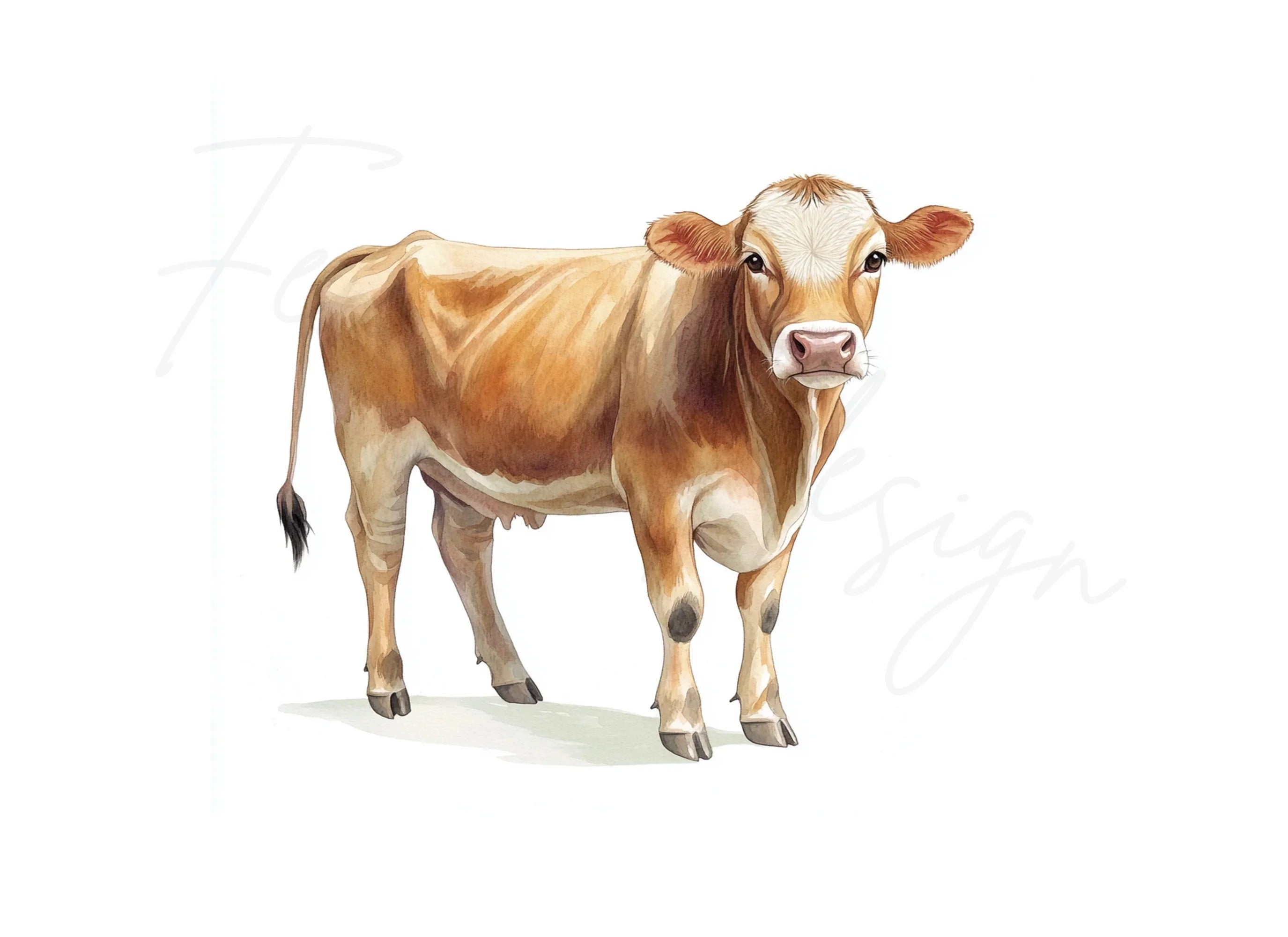 Cow Farm Animal Clipart Bundle