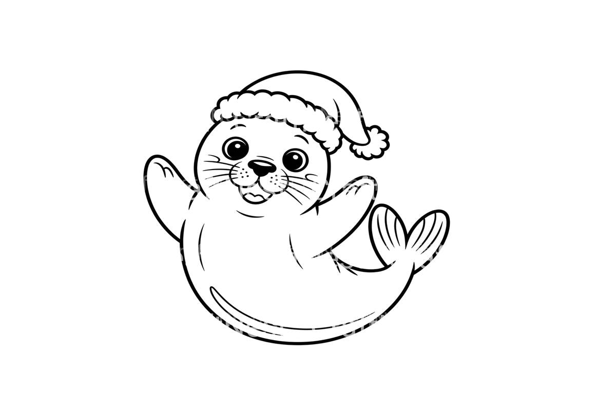 Christmas Seal Pups Fun Coloring Books