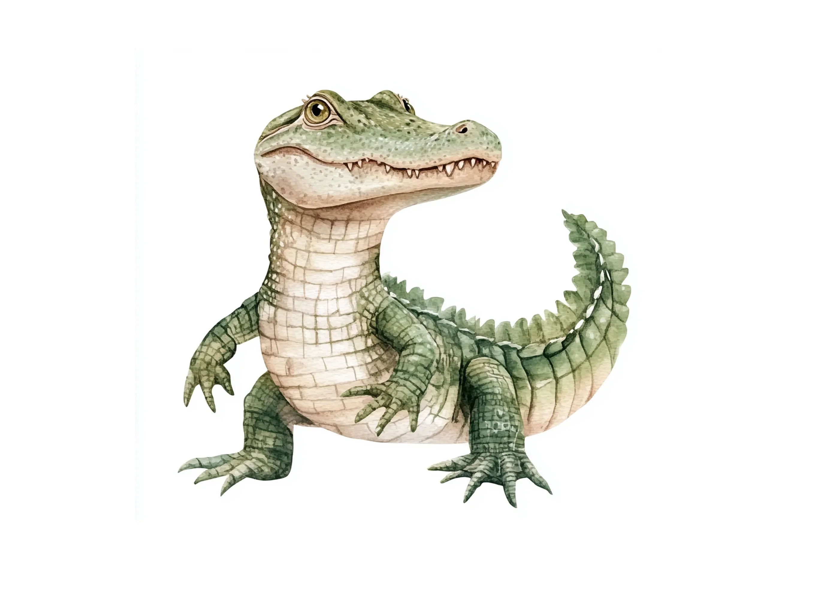Baby Crocodile Clipart Bundle
