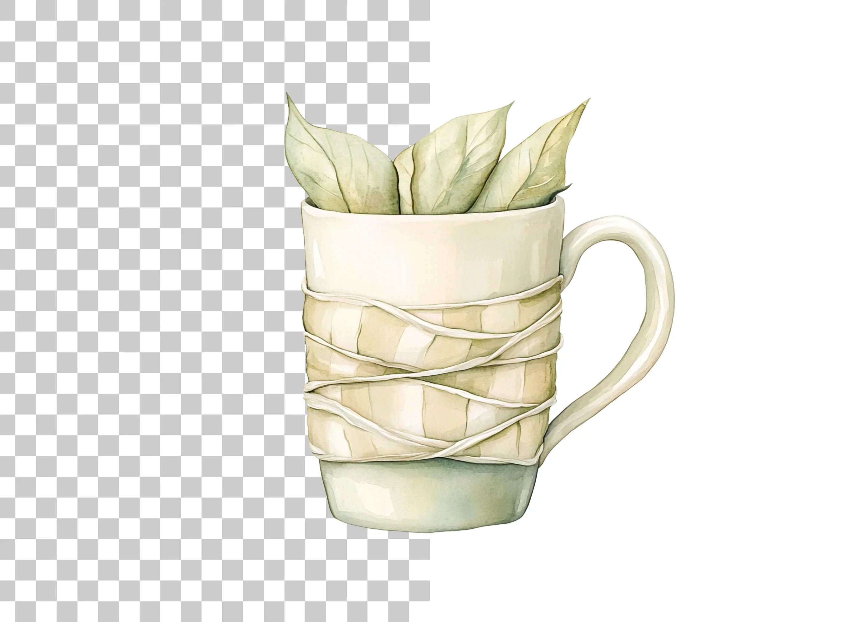 Green Leaves Clipart Bundle