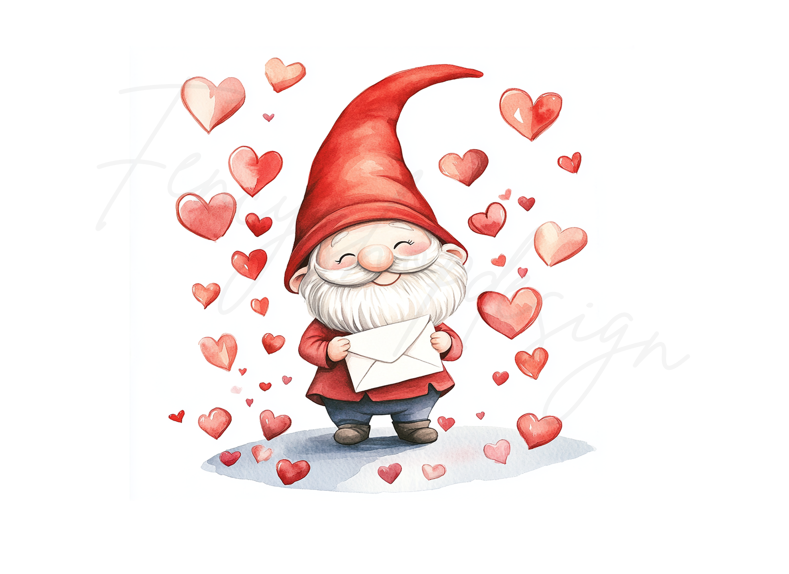 Valentine Day Gnomes Clipart Bundle