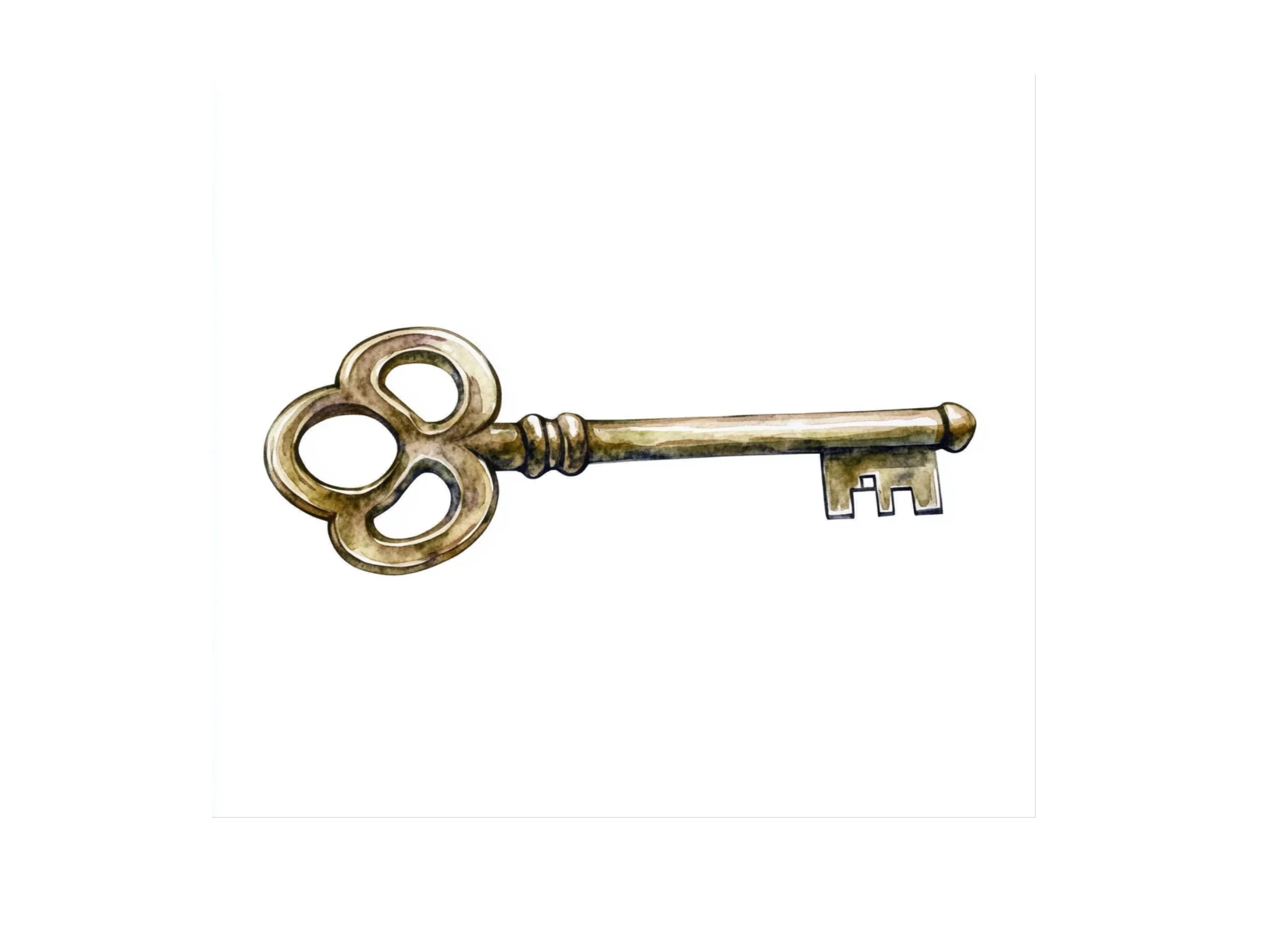 Vintage Skeleton Keys Clipart Bundle